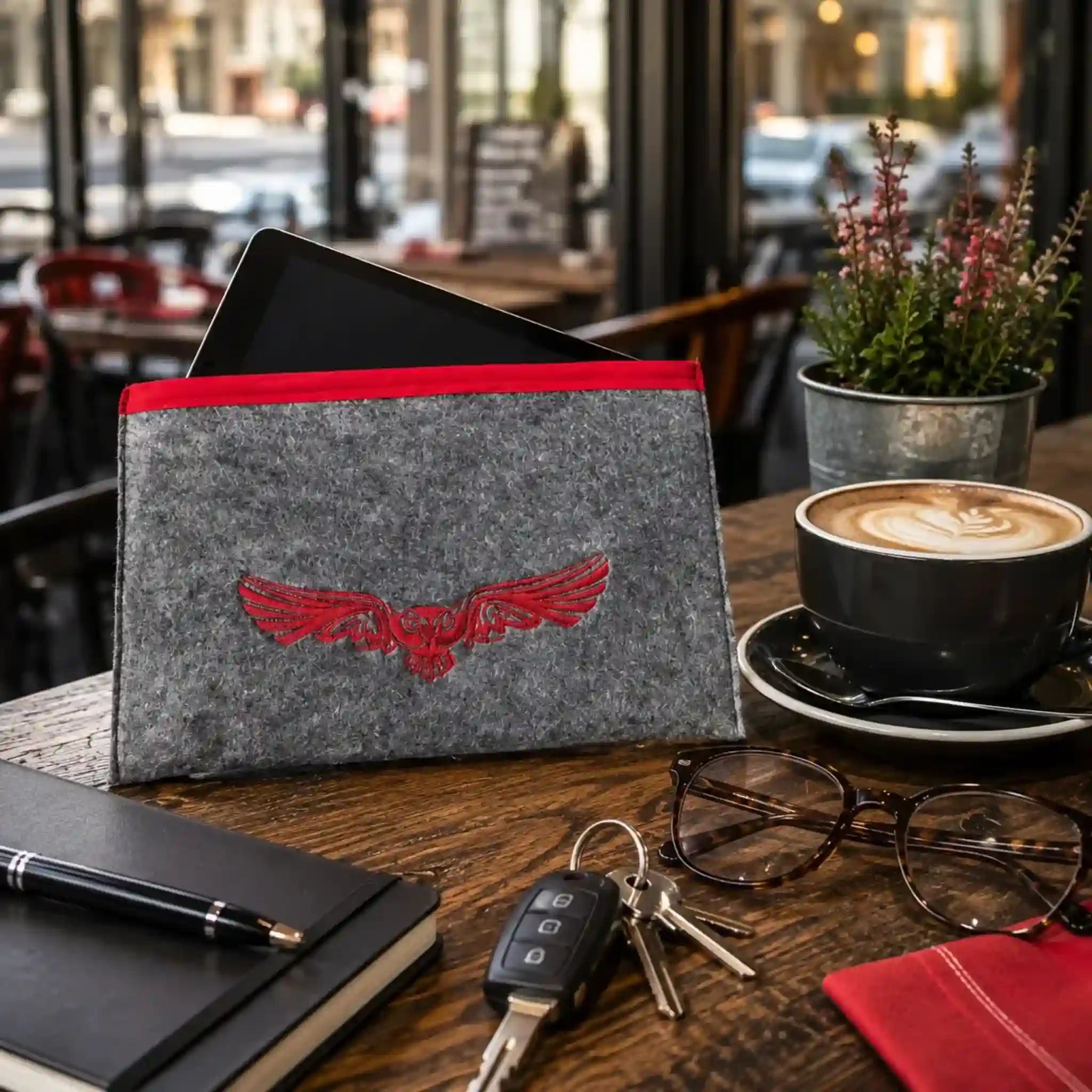 Stickdatei Eule im Flug – Majestätische Eule im Tribal-Style | stiXXie