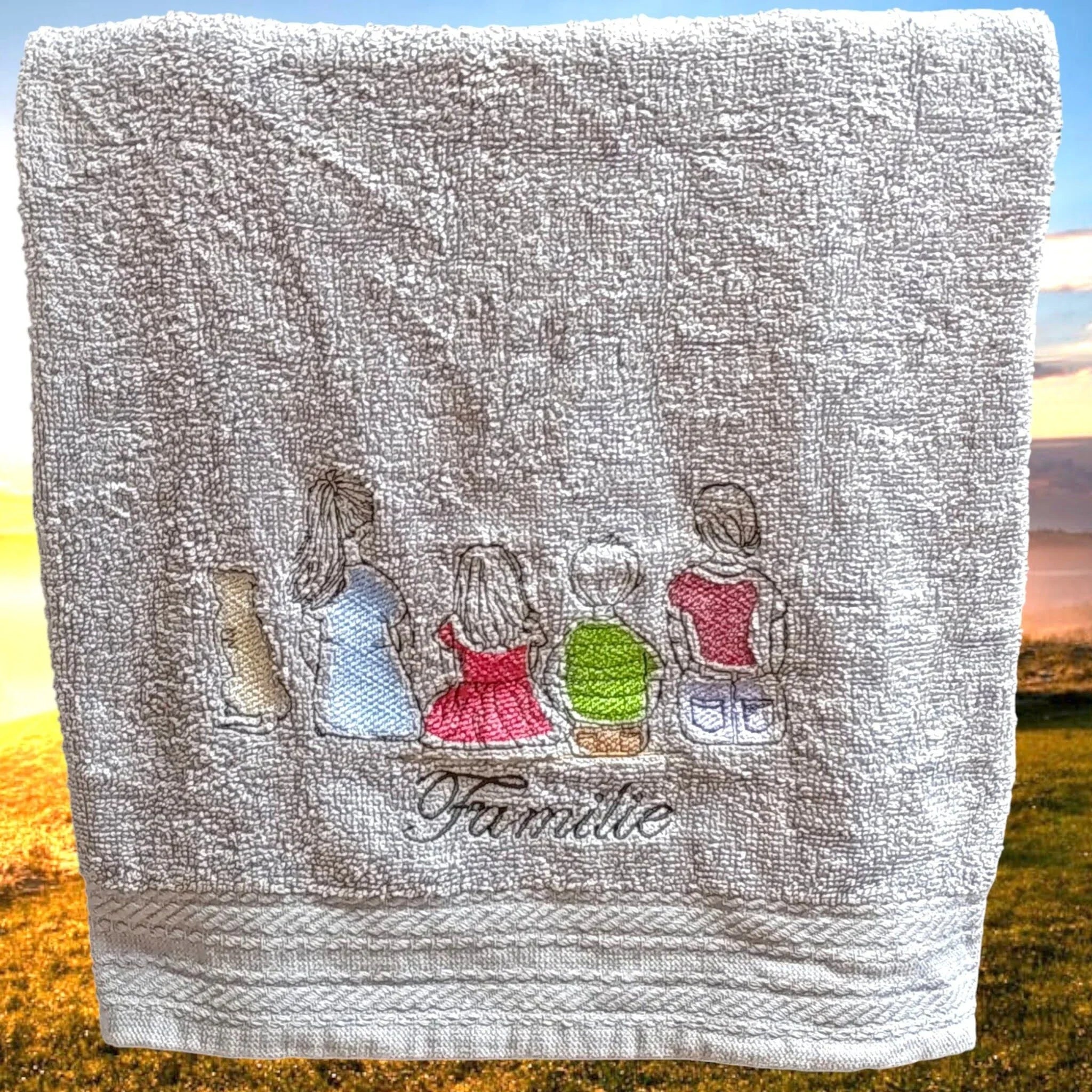 Stickdatei Familie und Freunde Baukasten