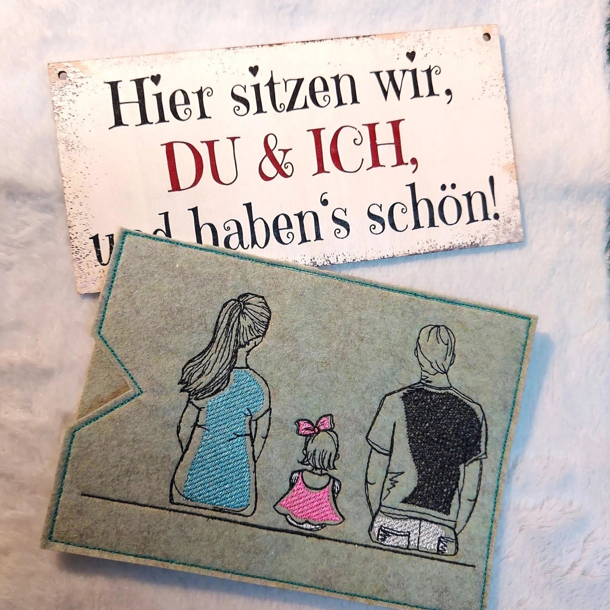 Stickdatei Familie und Freunde Baukasten