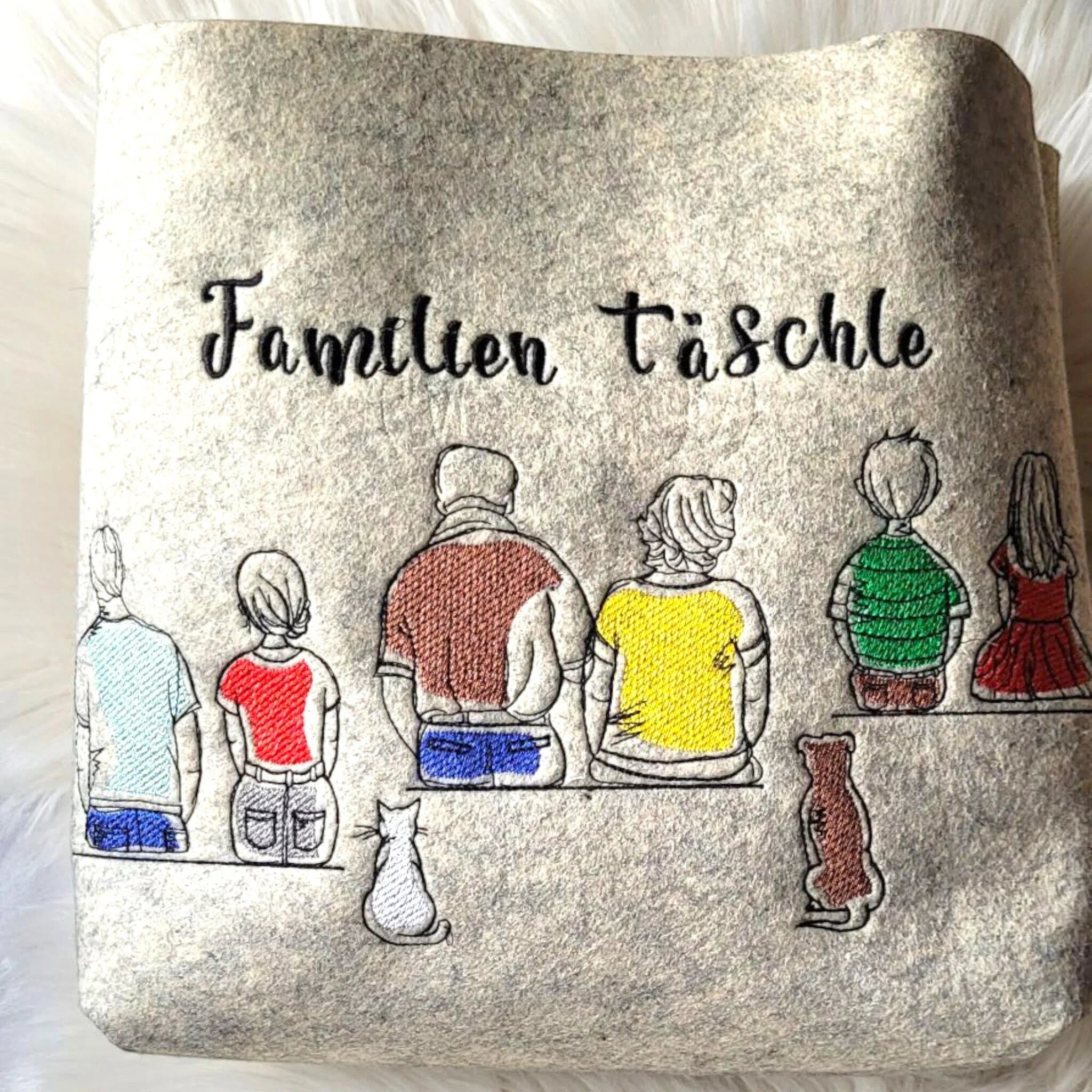 Stickdatei Familie und Freunde Baukasten