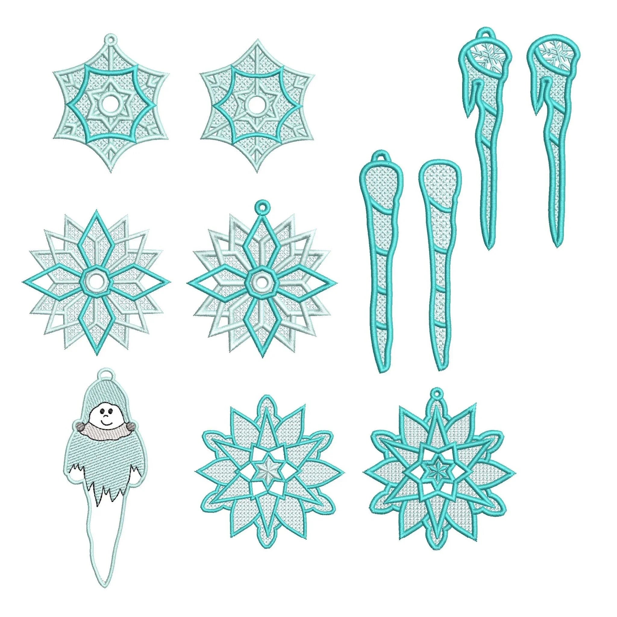 Stickdatei FSL Eis und Schnee