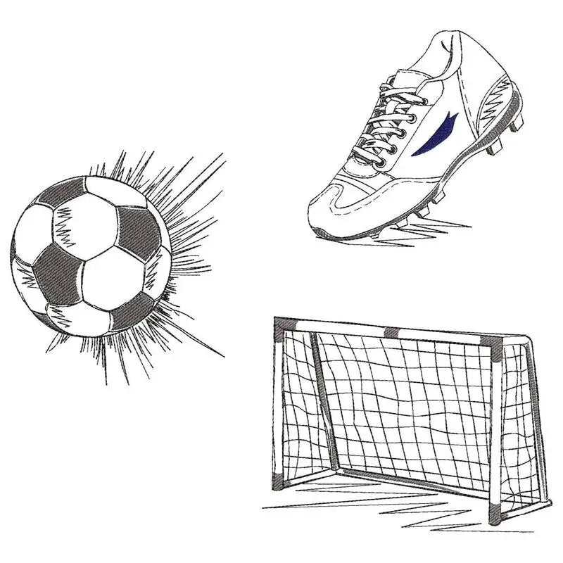 Stickdatei Fußball Time