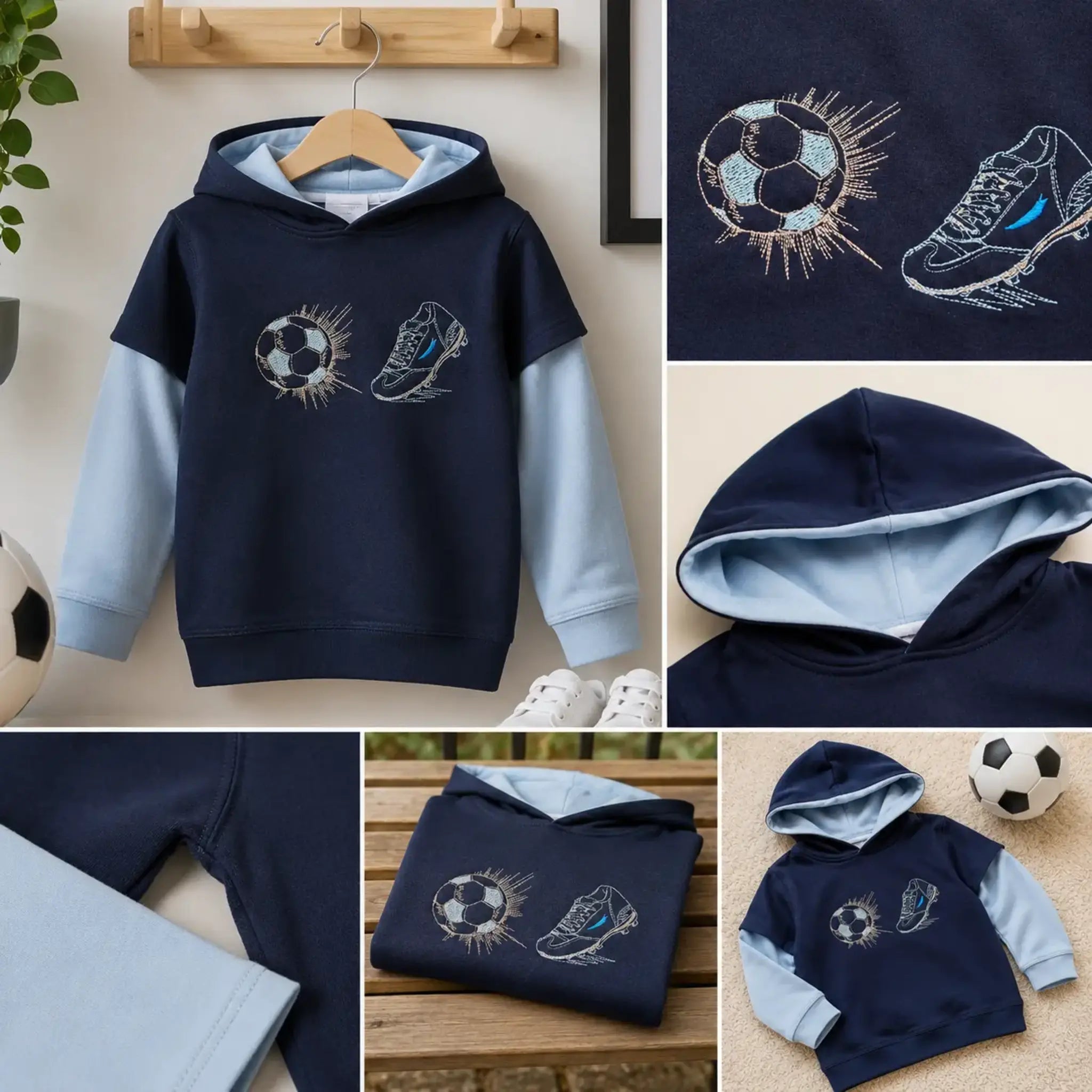 Stickdatei Fußball Time ⚽ – Scribble-Designs für echte Fußballfans
