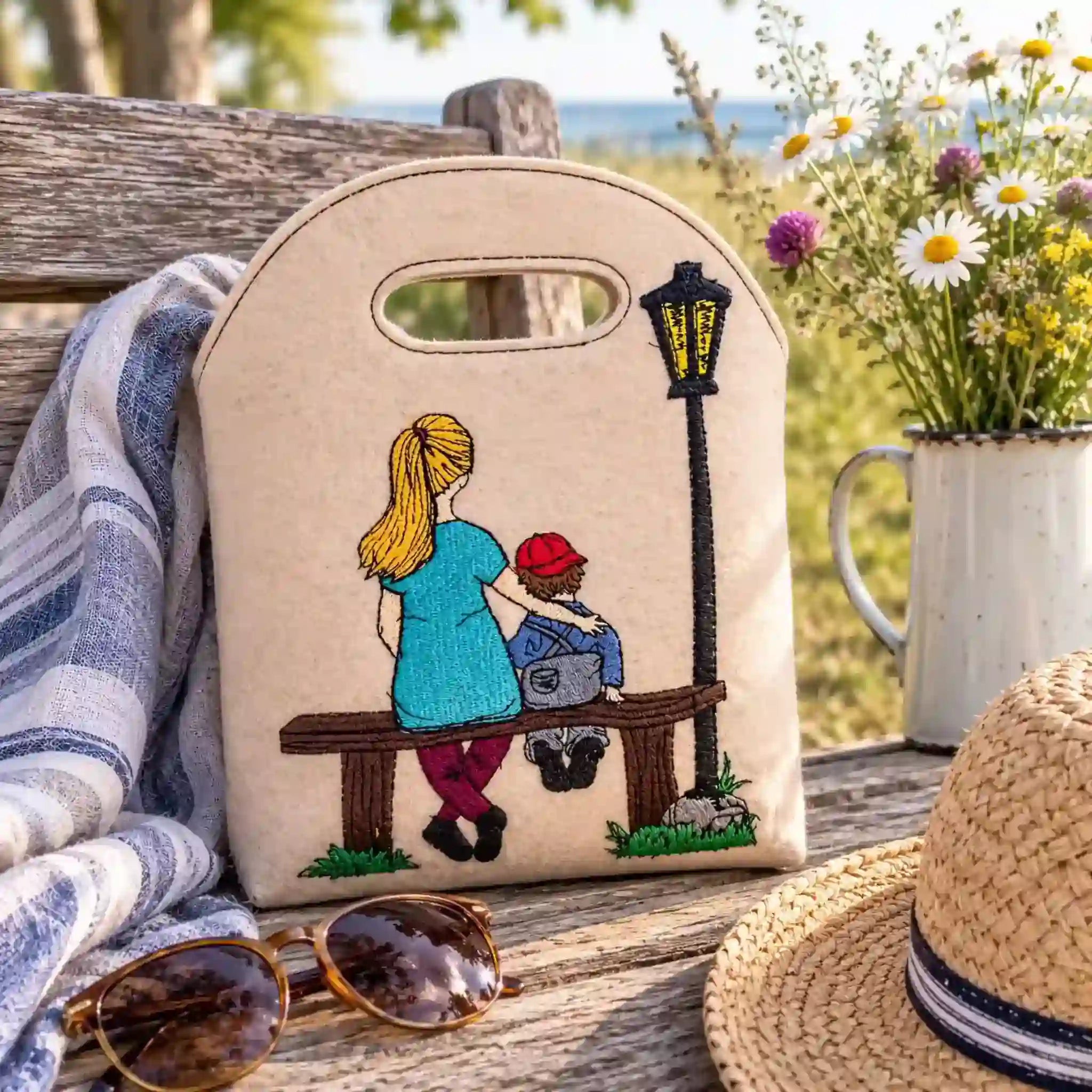 Stickdatei Geschwisterliebe