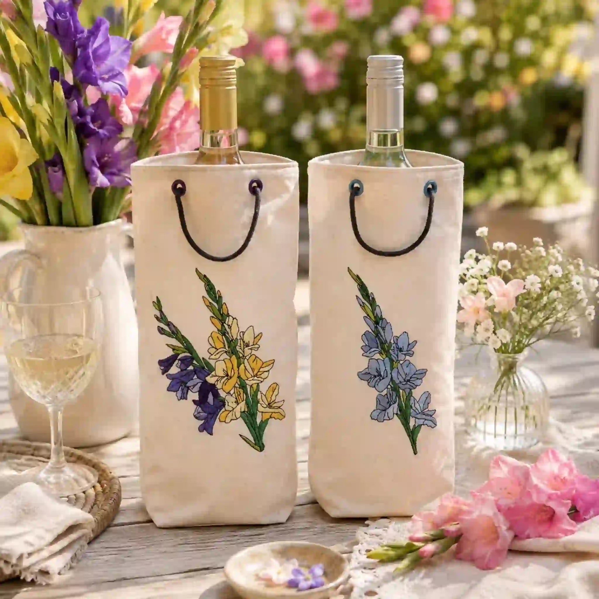 Stickdatei Blumen Gladiolen 🌸 – Vollstick | 13x18 & 16x26cm