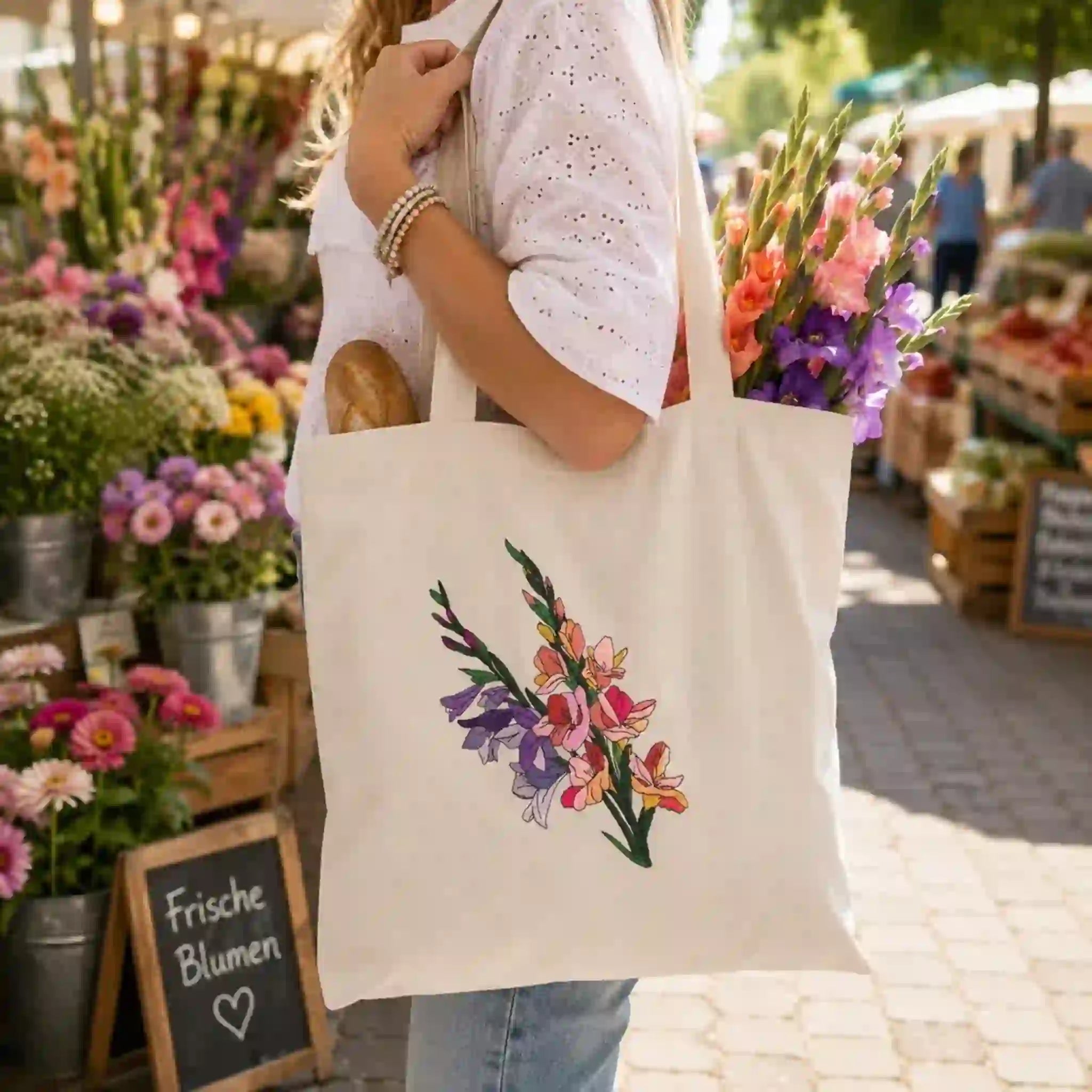 Stickdatei Blumen Gladiolen 🌸 – Vollstick | 13x18 & 16x26cm