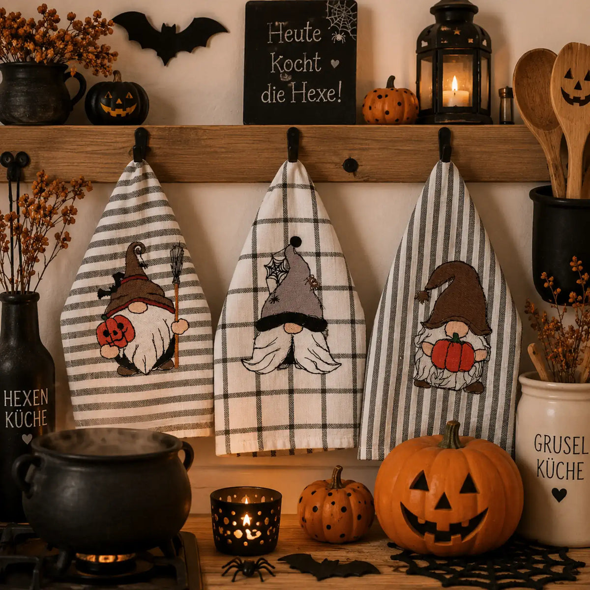 Stickdatei Wichtel Halloween