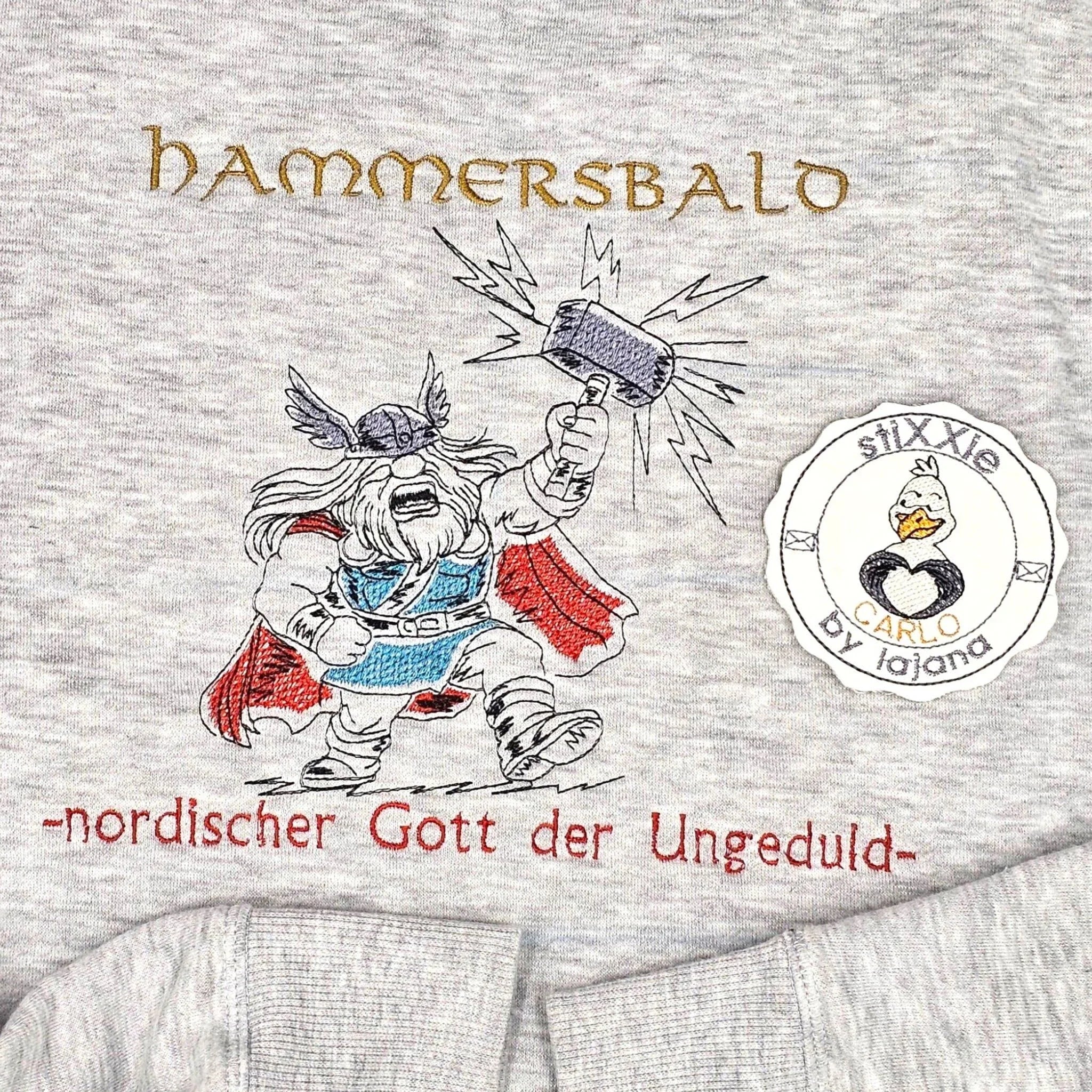 Stickdatei Hammersbald - Gott der Ungeduld