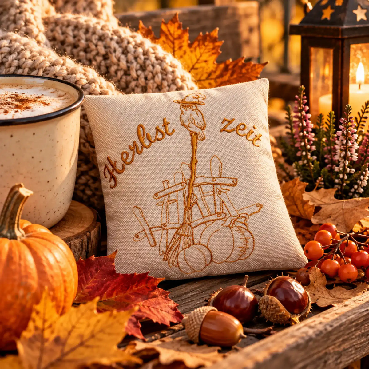 Stickdatei Herbst Halloween – Color & Scribble