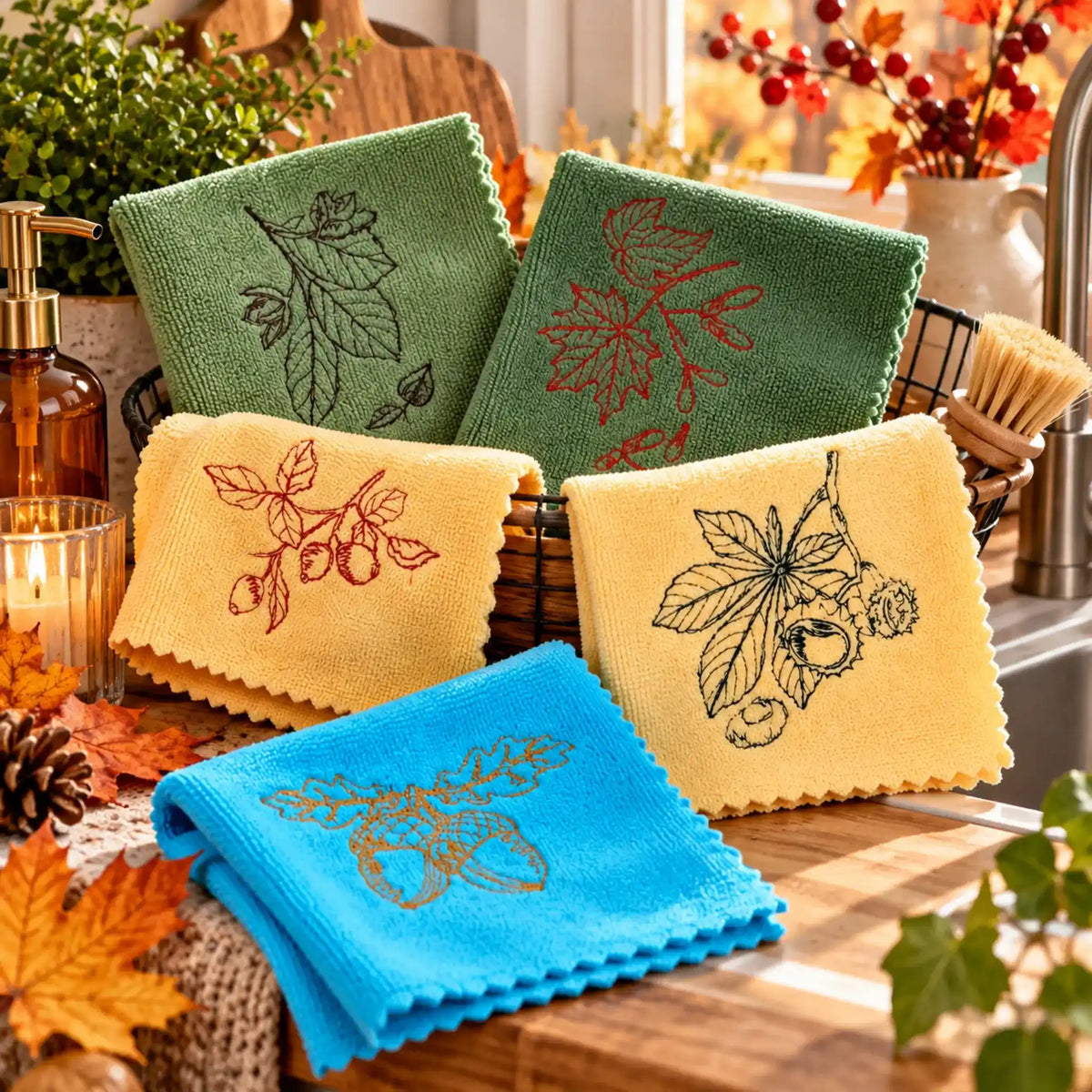 Stickdatei-Set Herbstfrüchte – 10x10 & 13x18 cm