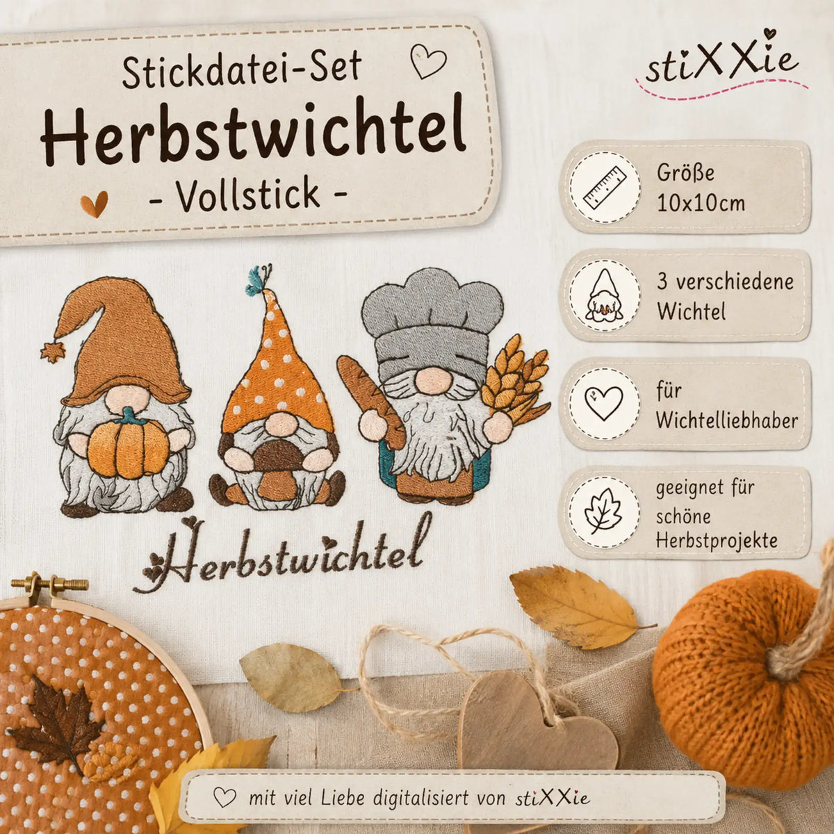 Stickdatei Herbstwichtel
