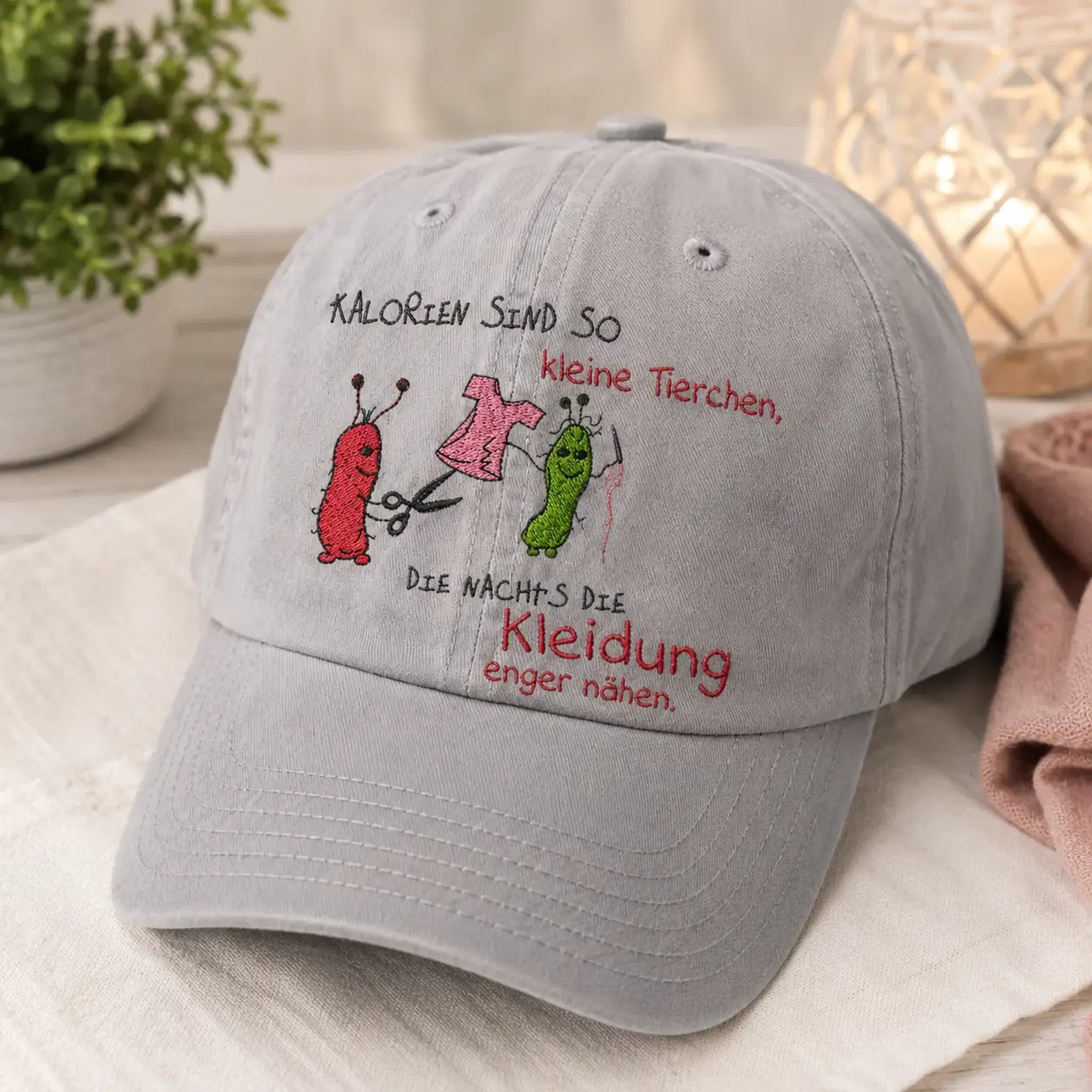 Stickdatei lustige Kalorien mit Spruch