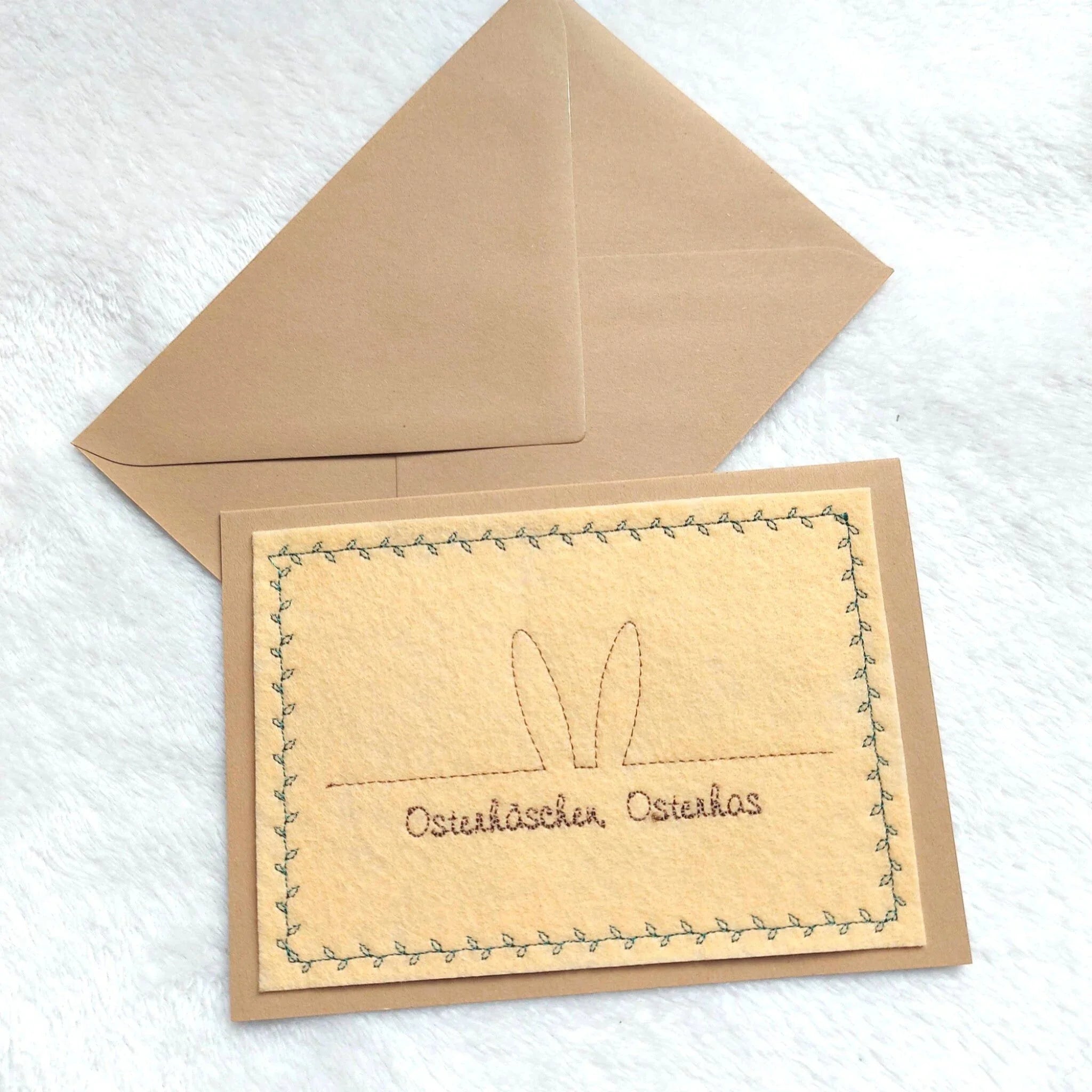 Stickdatei Kartendesigns Ostern