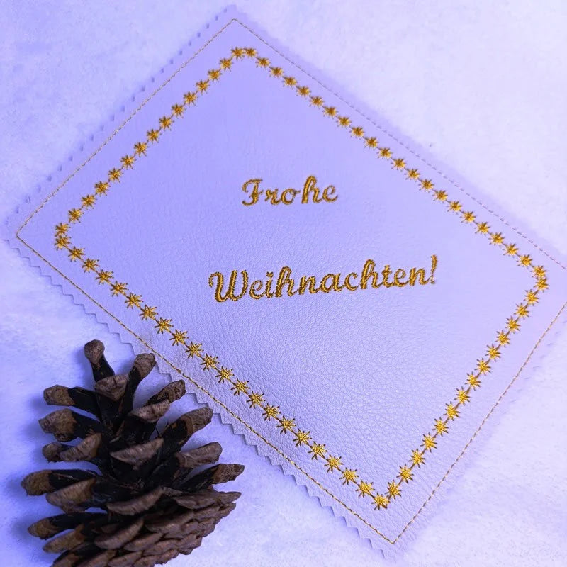 Stickdatei Kartendesigns Weihnachten