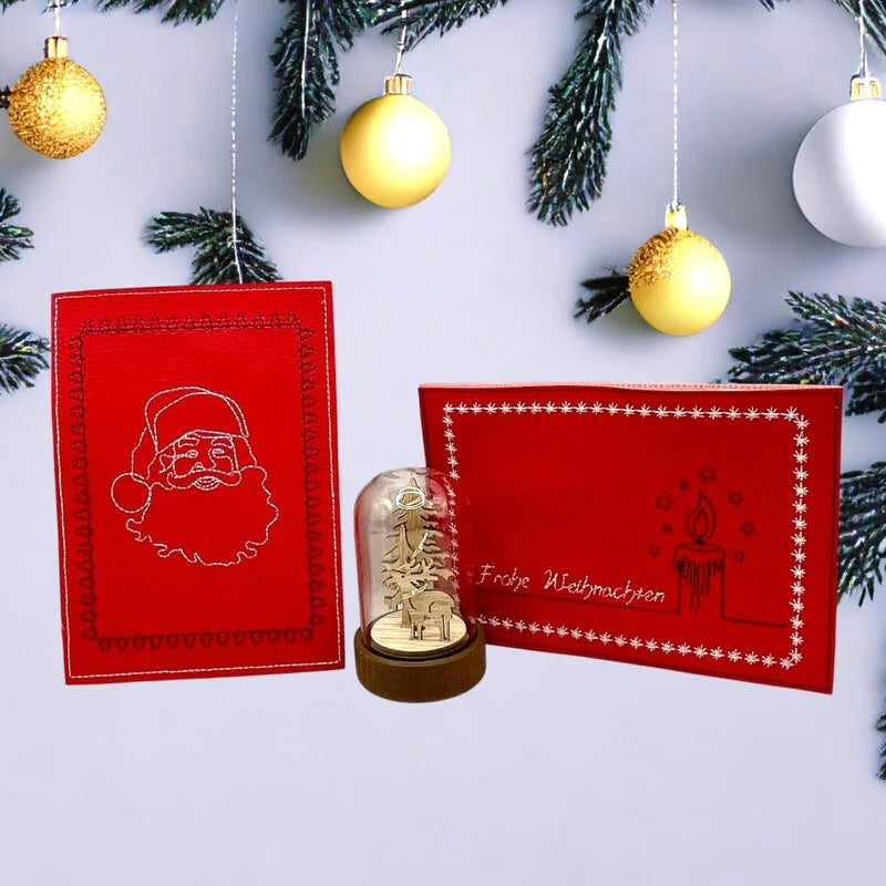 Stickdatei Kartendesigns Weihnachten