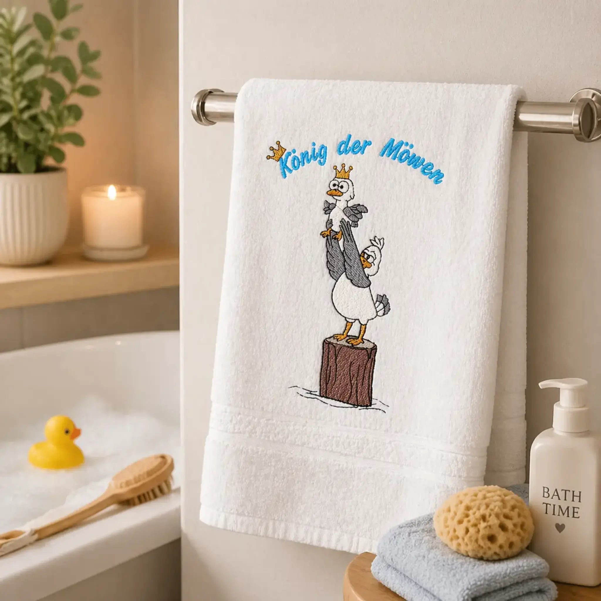 Stickdatei Möwe Carlo - König der Möwen