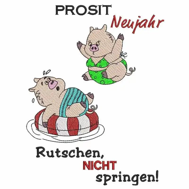 Stickdatei Lustige Schweinerei