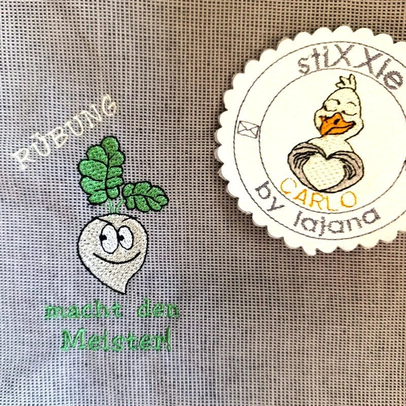 Stickdatei Motivations-Gemüse