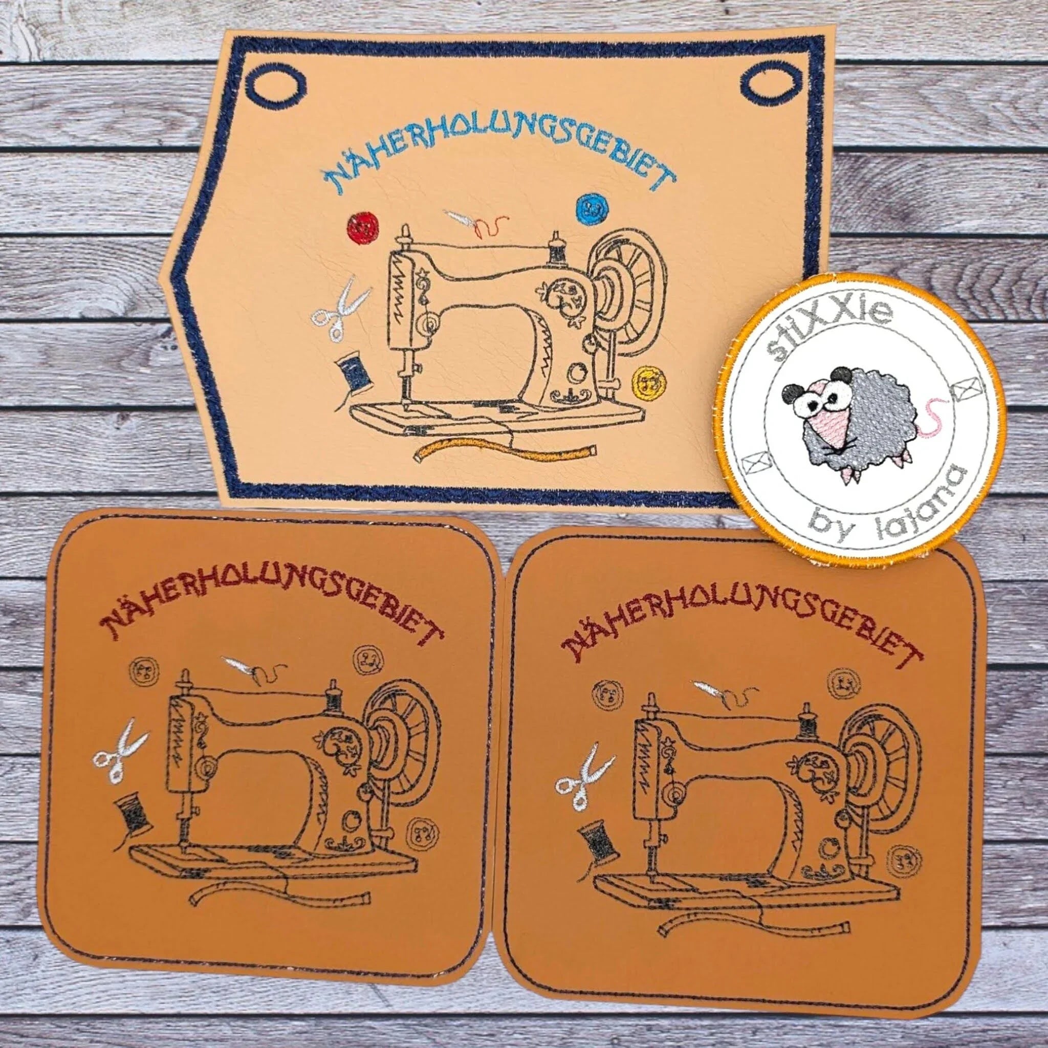 Stickdatei Näherholungsgebiet - Nähmaschine mit Spruch