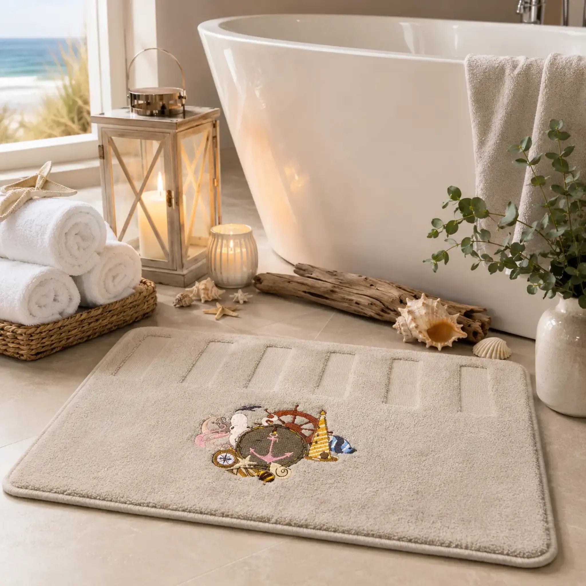 Stickdatei Maritim Nautical – Vintage-Style mit Teilapplikation | stiXXie