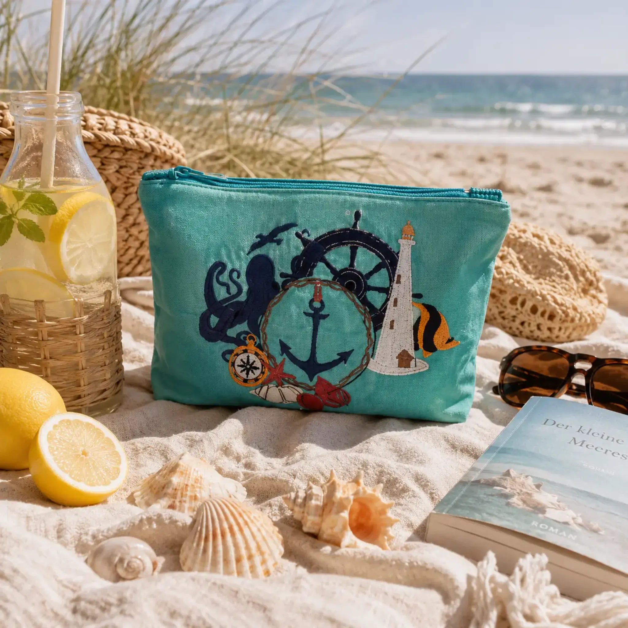 Stickdatei Maritim Nautical – Vintage-Style mit Teilapplikation | stiXXie