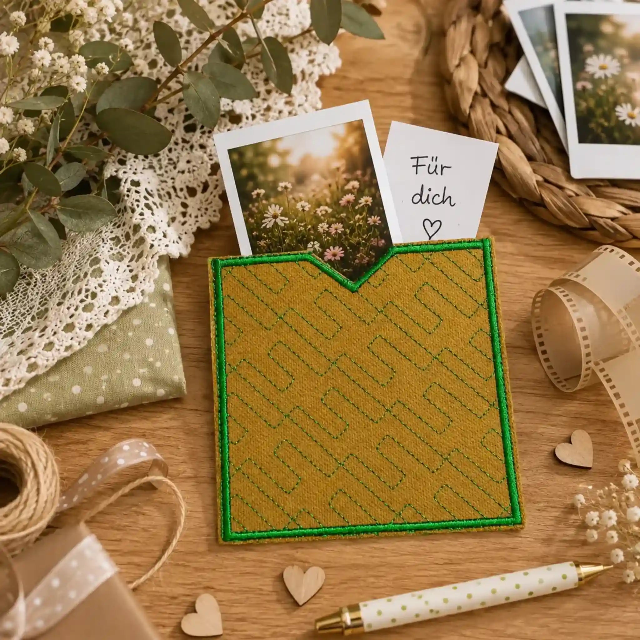 Stickdatei Quilts - 7 Motive plus 1 Blanko