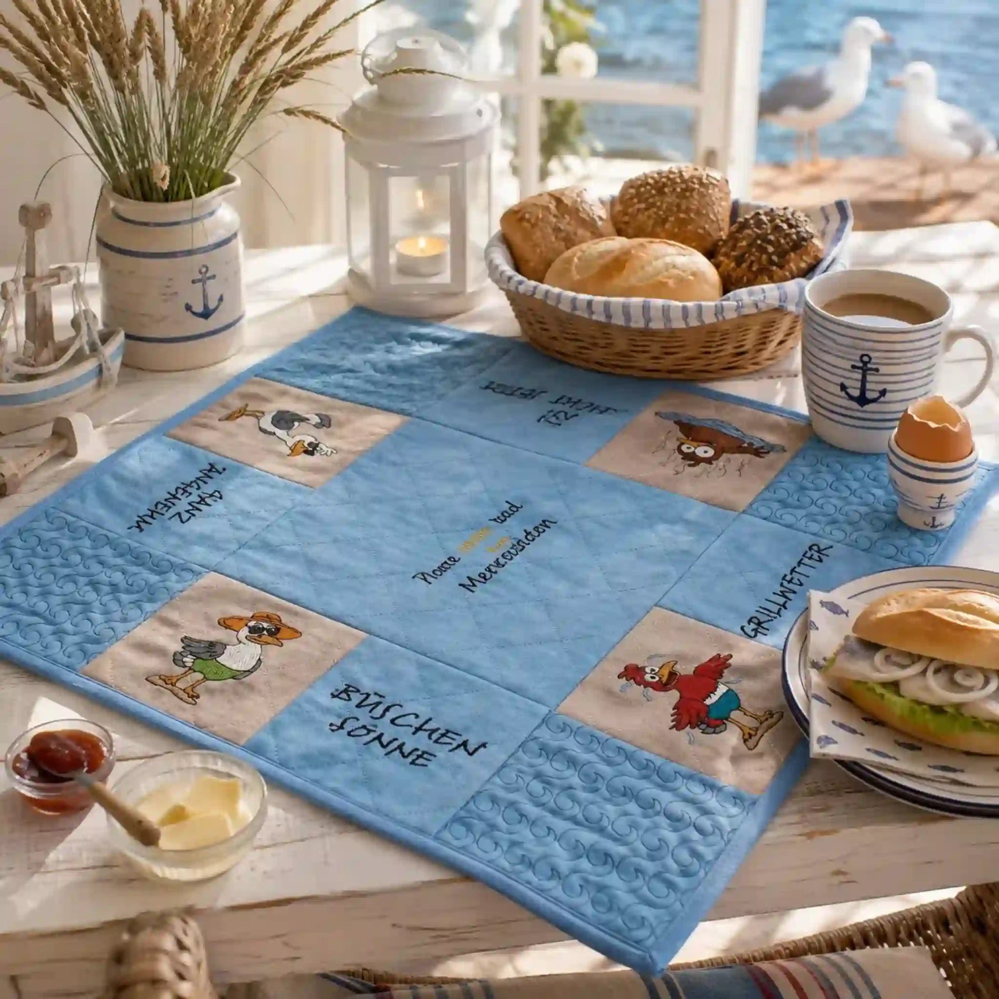 Stickdatei Quilts - 7 Motive plus 1 Blanko