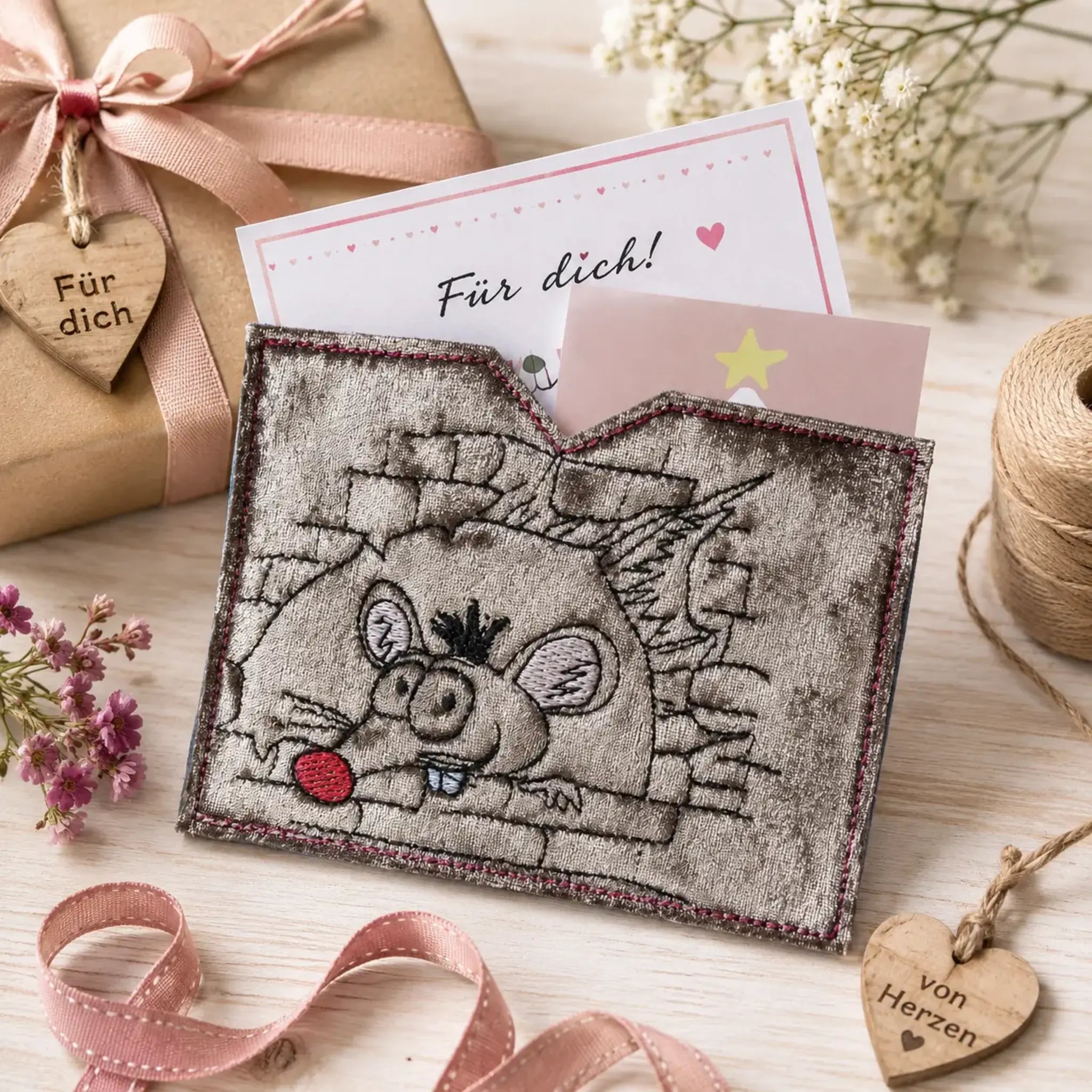 Stickdatei Ratte im Loch