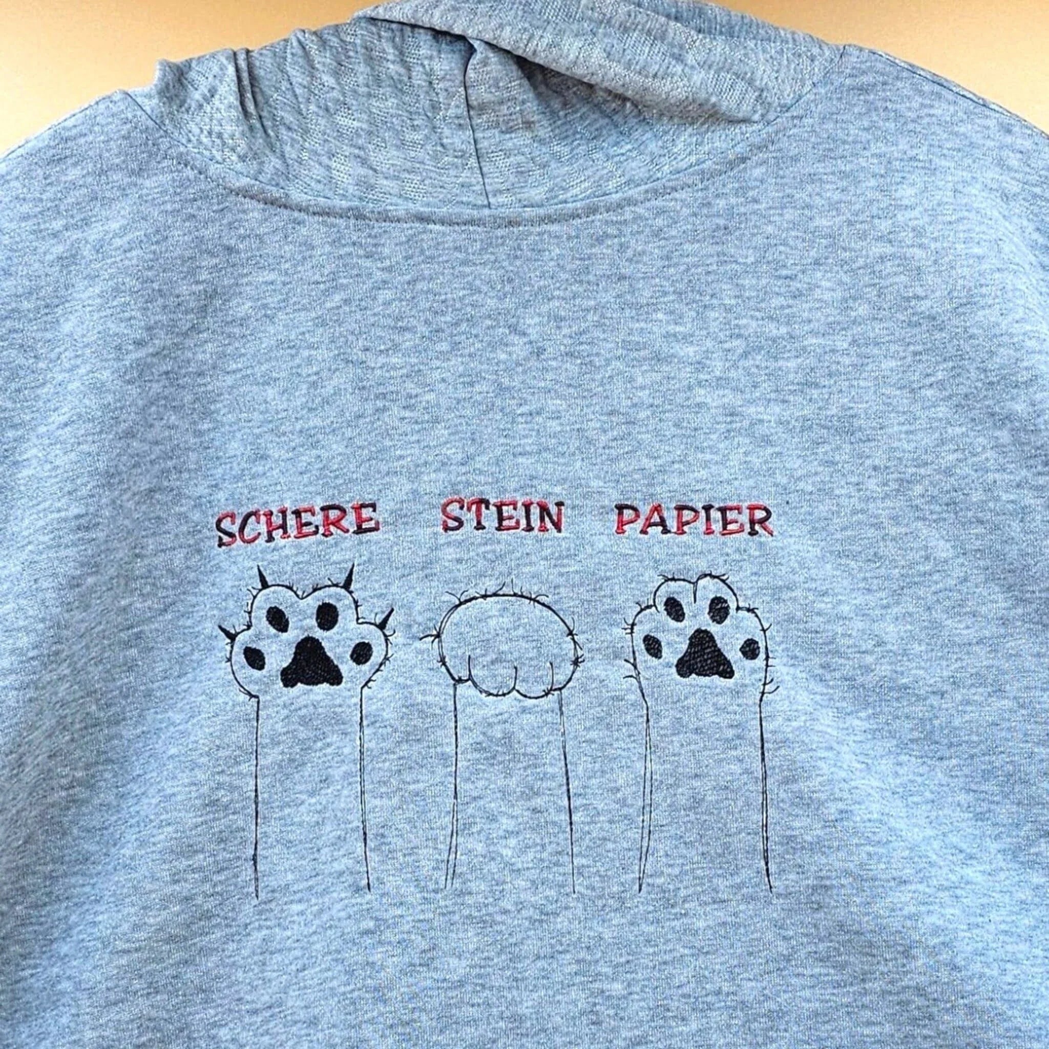 Stickdatei Schere Stein Papier