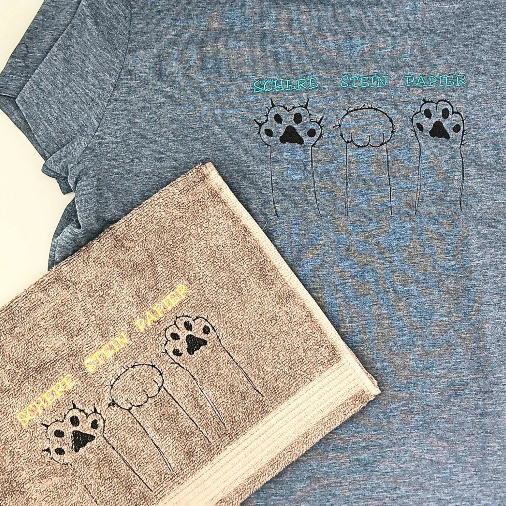 Stickdatei Schere Stein Papier