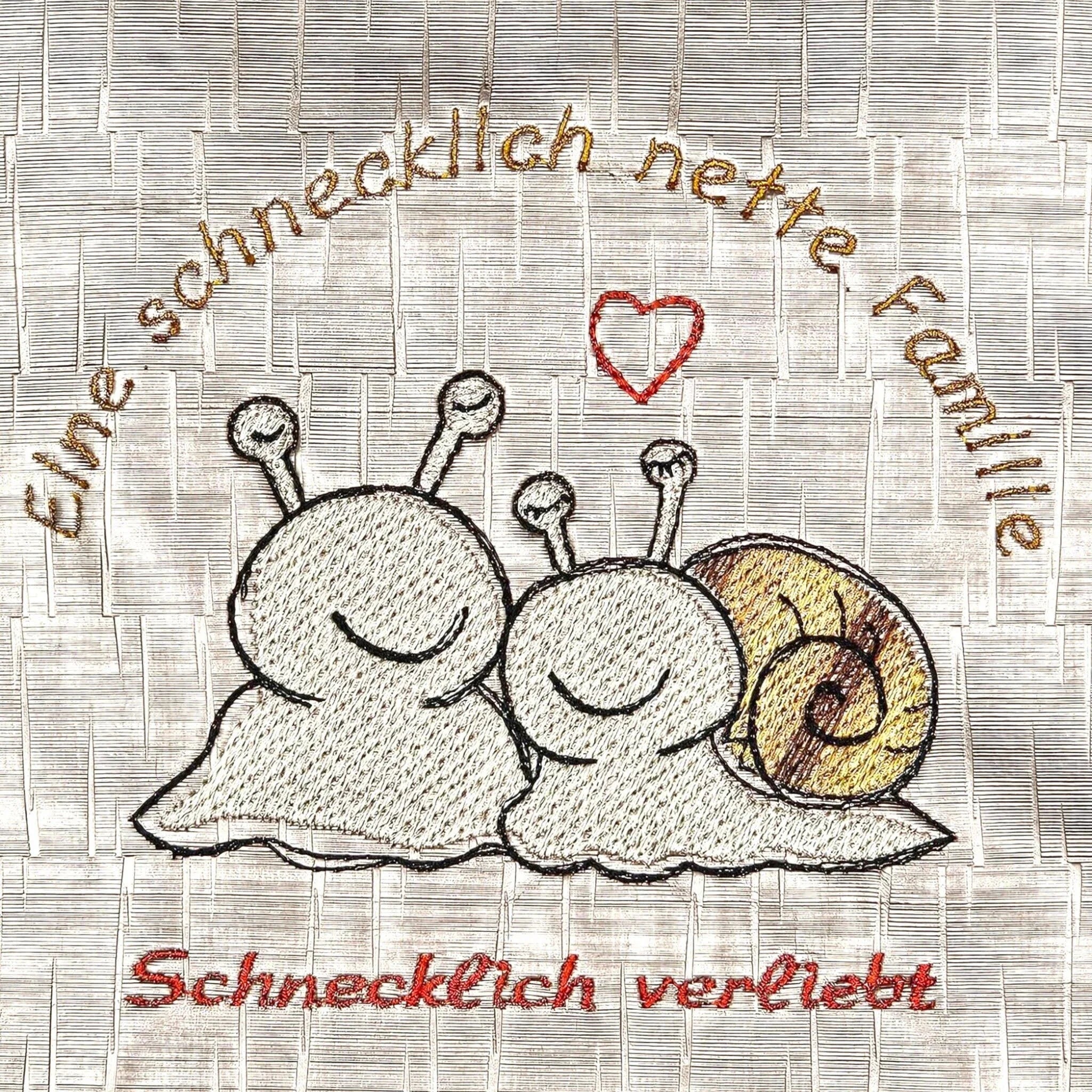 Stickdatei Schnecken Vol. 2