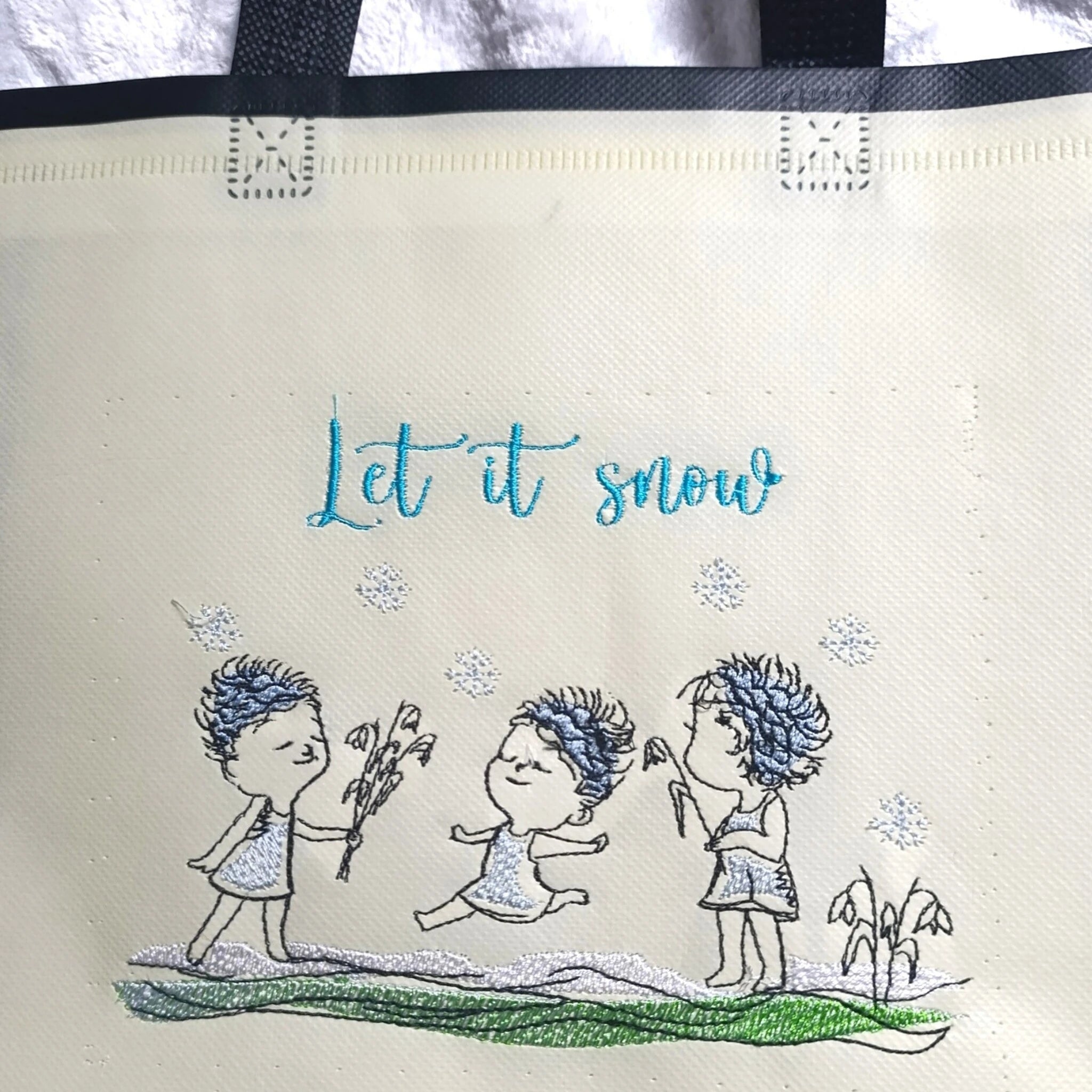 ITH Stickdatei Schneeflocken