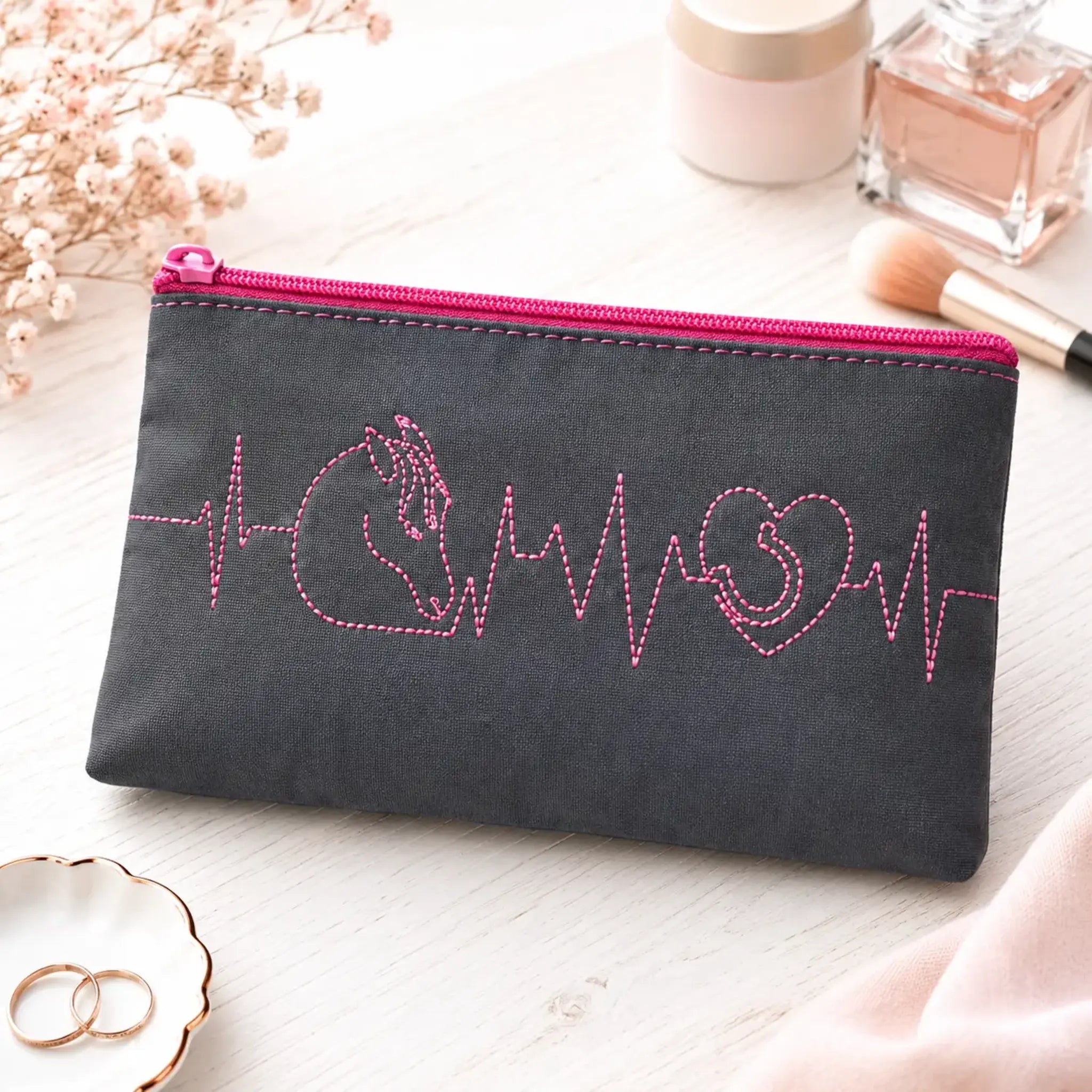 Stickdatei EKG Linien Set