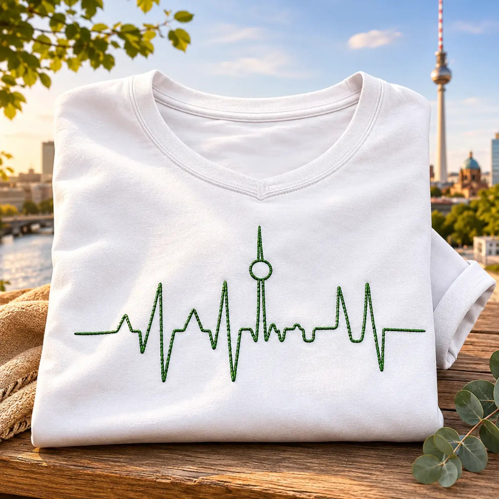 Stickdatei EKG Linien Set