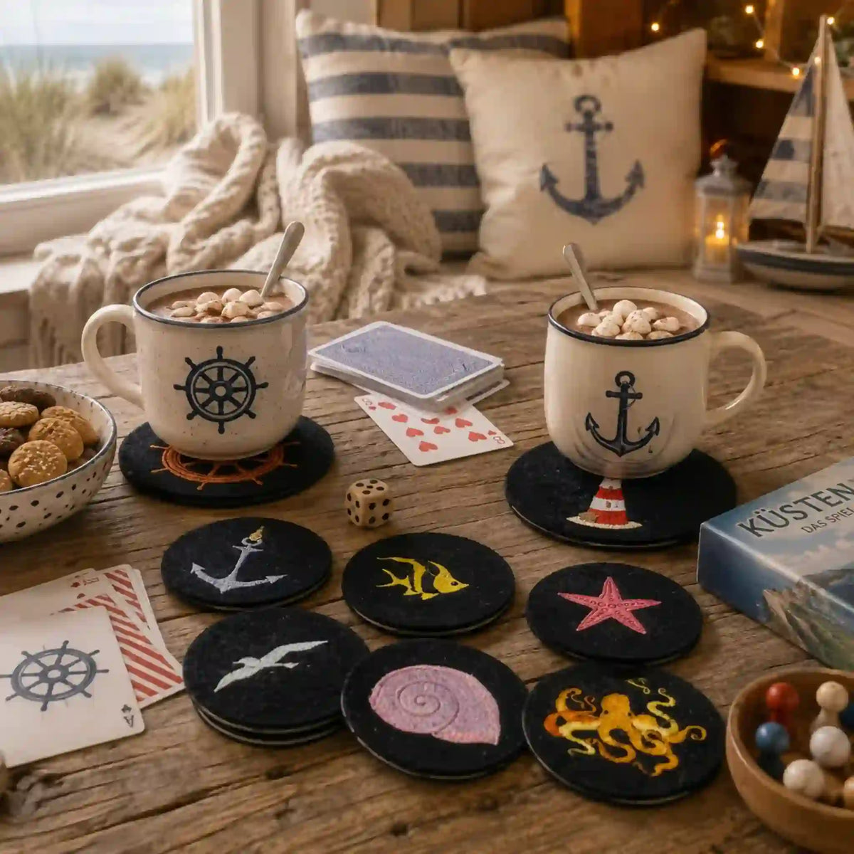 Stickdatei Nautical Solos im Vintagestyle Set – 12 Motive