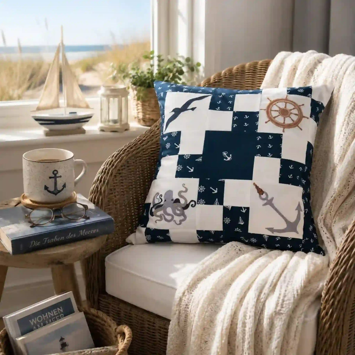 Stickdatei Nautical Solos im Vintagestyle Set – 12 Motive