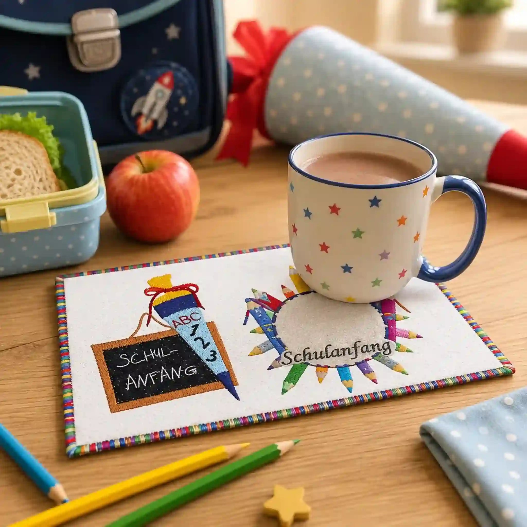 Stickdatei Schulanfang Set 3-teilig