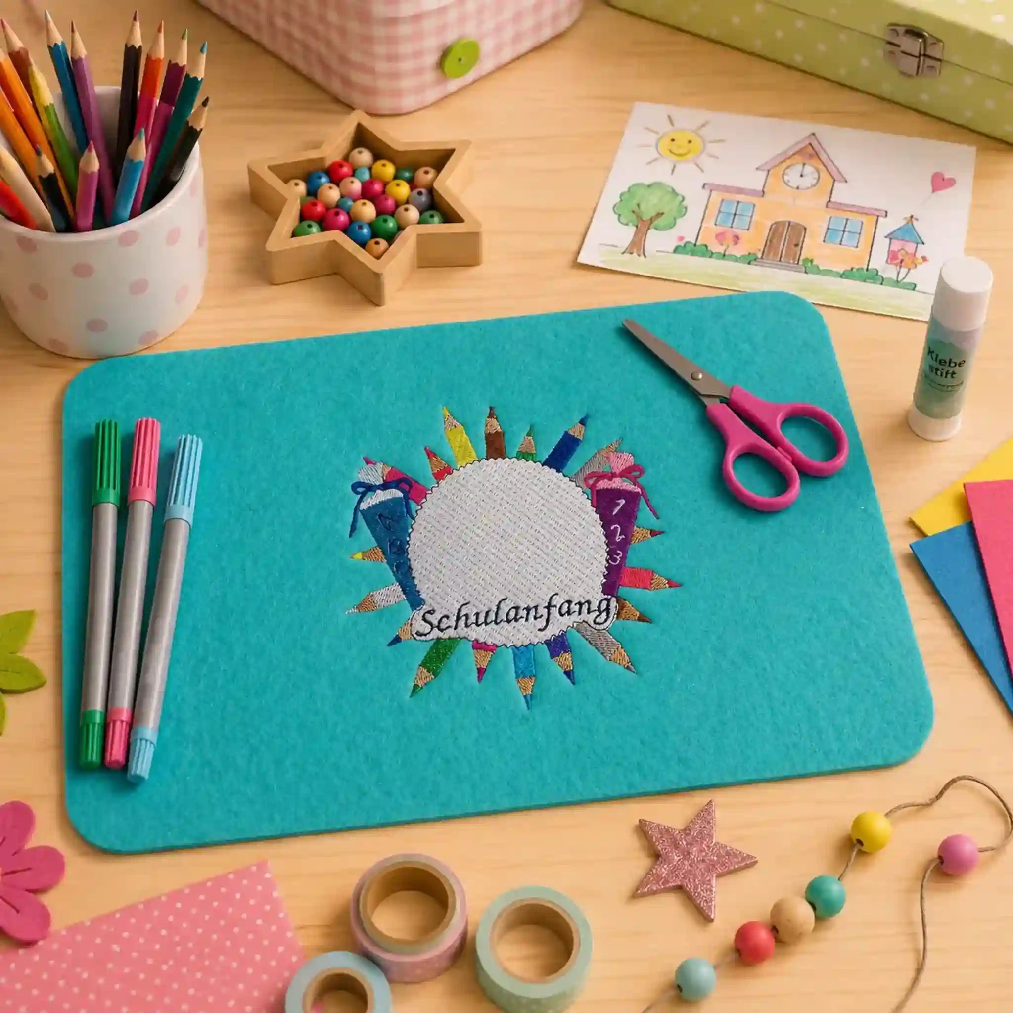 Stickdatei Schulanfang Set 3-teilig