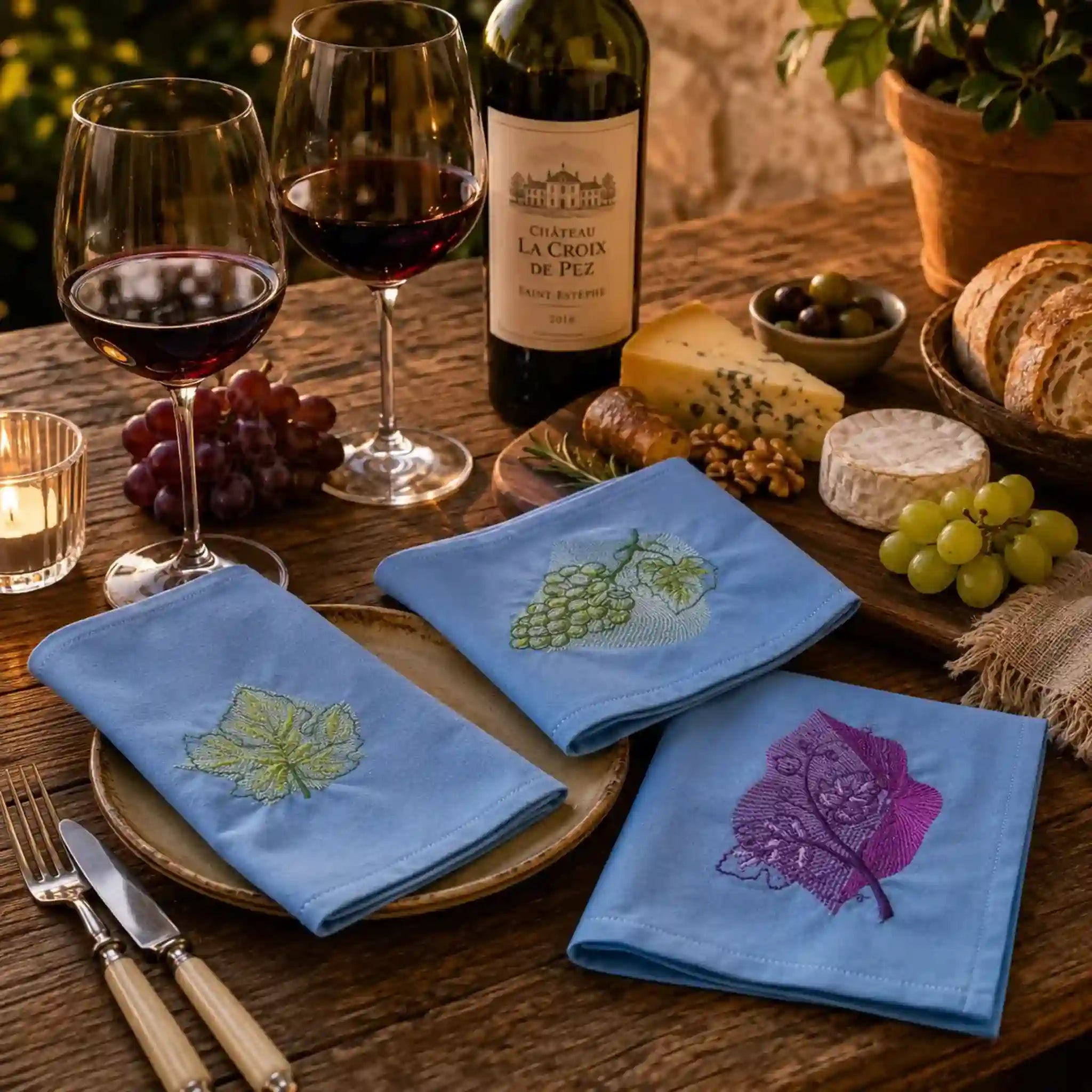 Stickdatei Serie Set WeinLaub