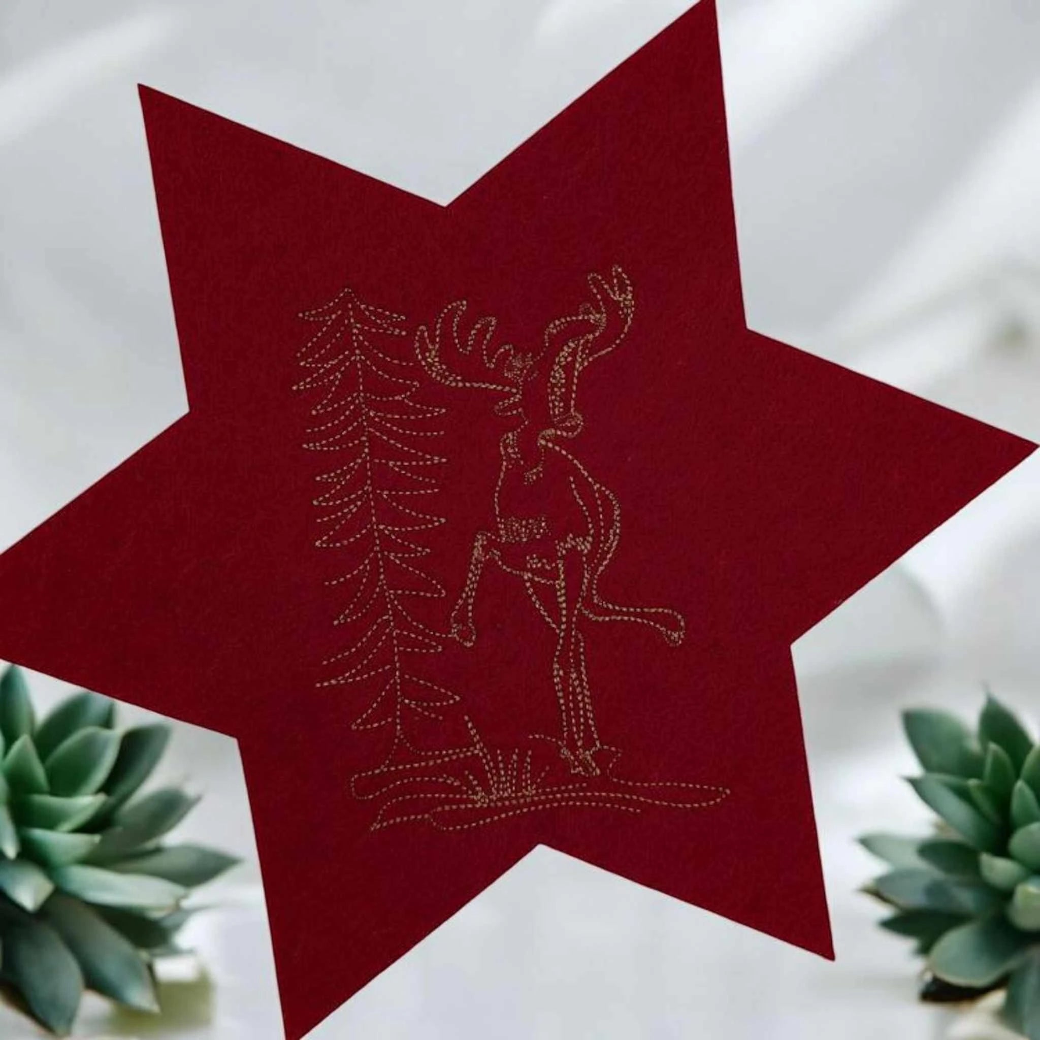 Stickdatei Singender und tanzender Elch