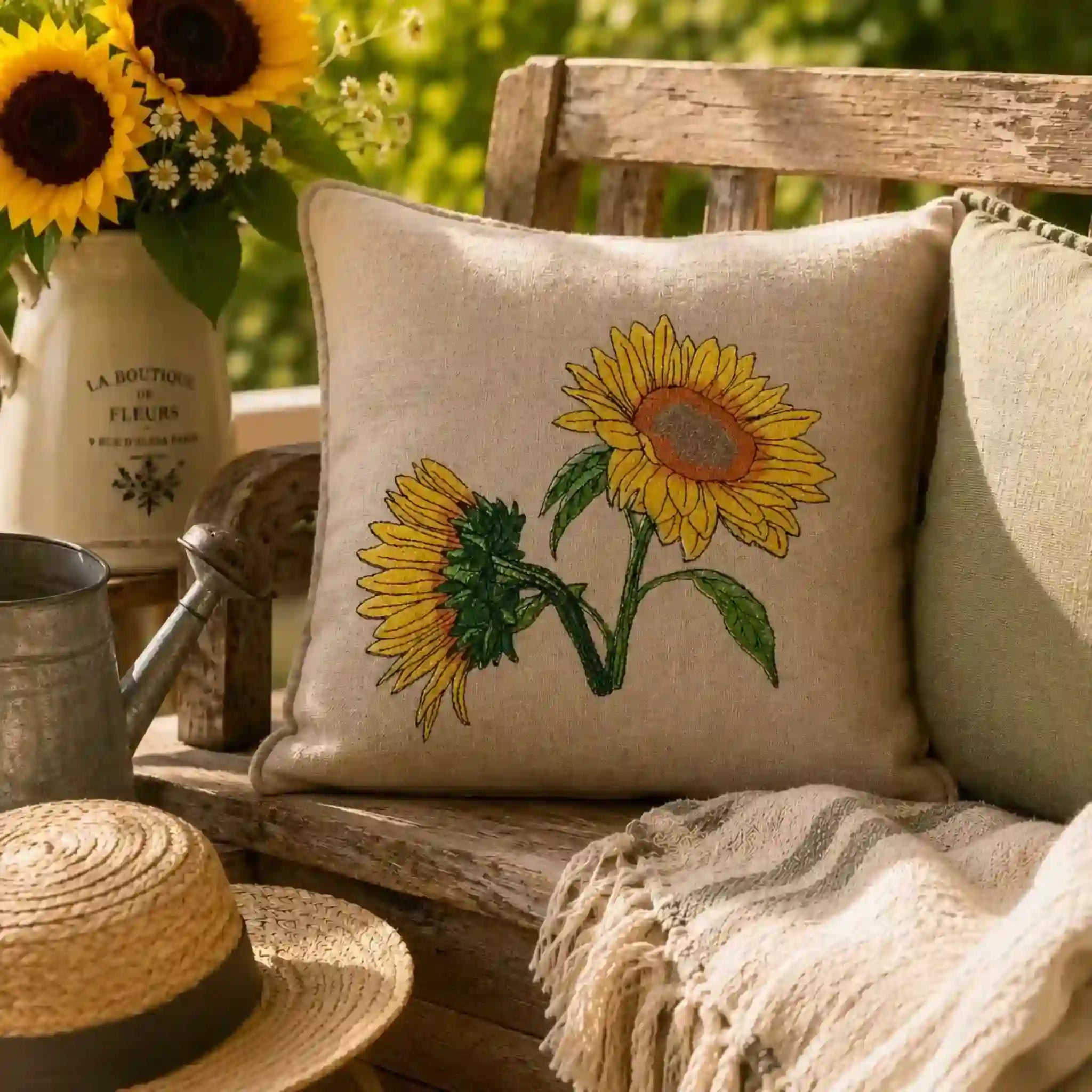 Stickdatei Blumen Sonnenblumen