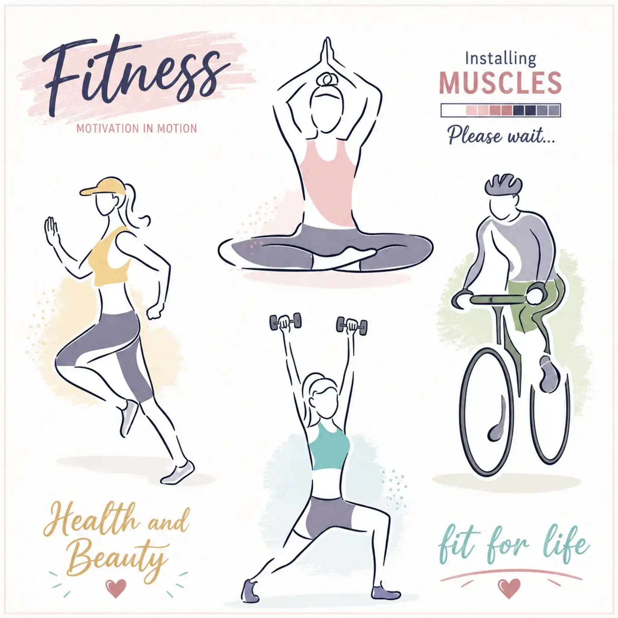 Stickdatei Sport mit Sprüchen 🏃 – Sportmotive & Schriftzüge
