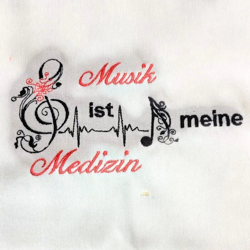 Stickdatei Spruch Musik ist Medizin von stiXXie by lajana