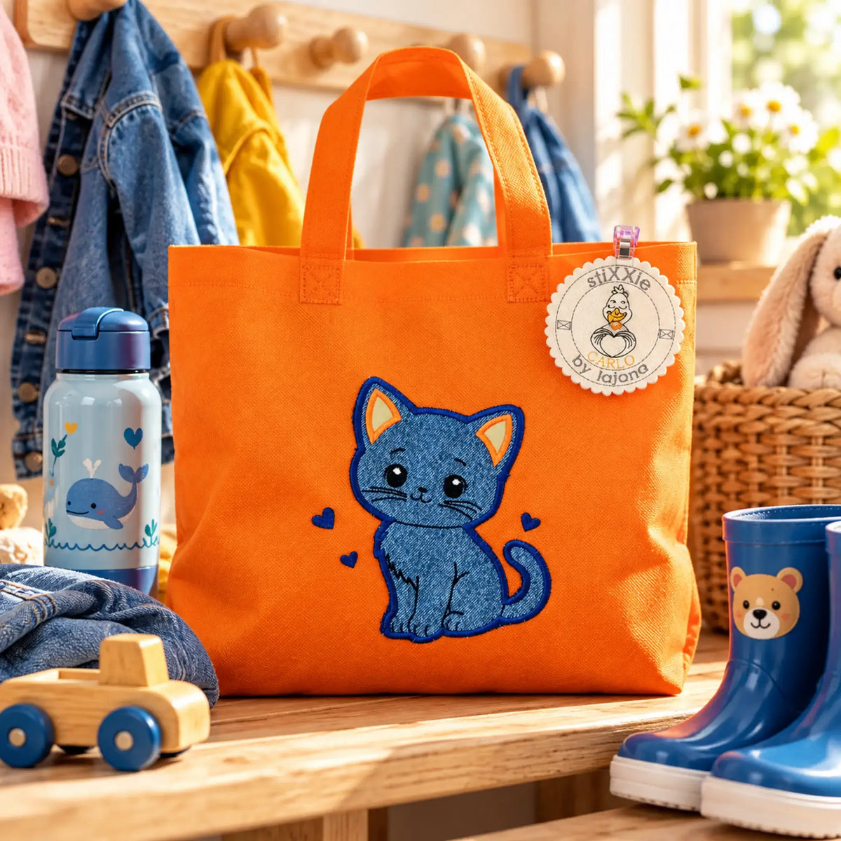 Stickdatei Süße Katze - Applikation