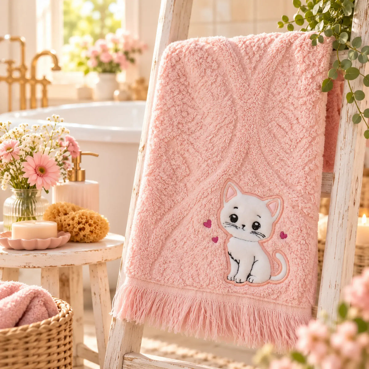Stickdatei Süße Katze - Applikation