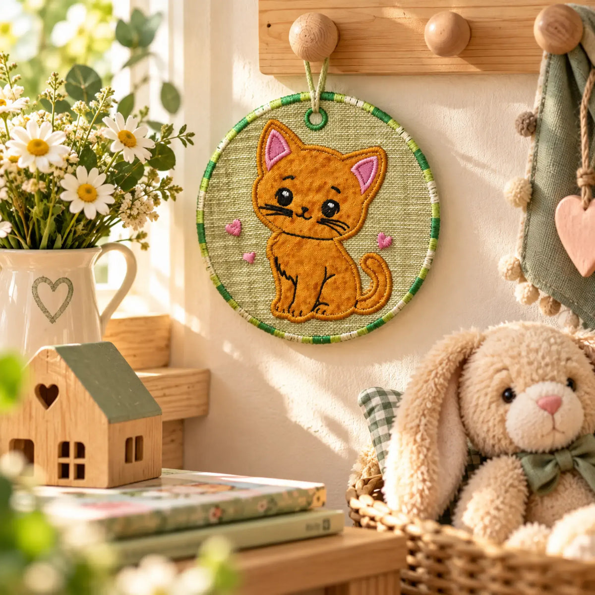 Stickdatei Süße Katze - Applikation