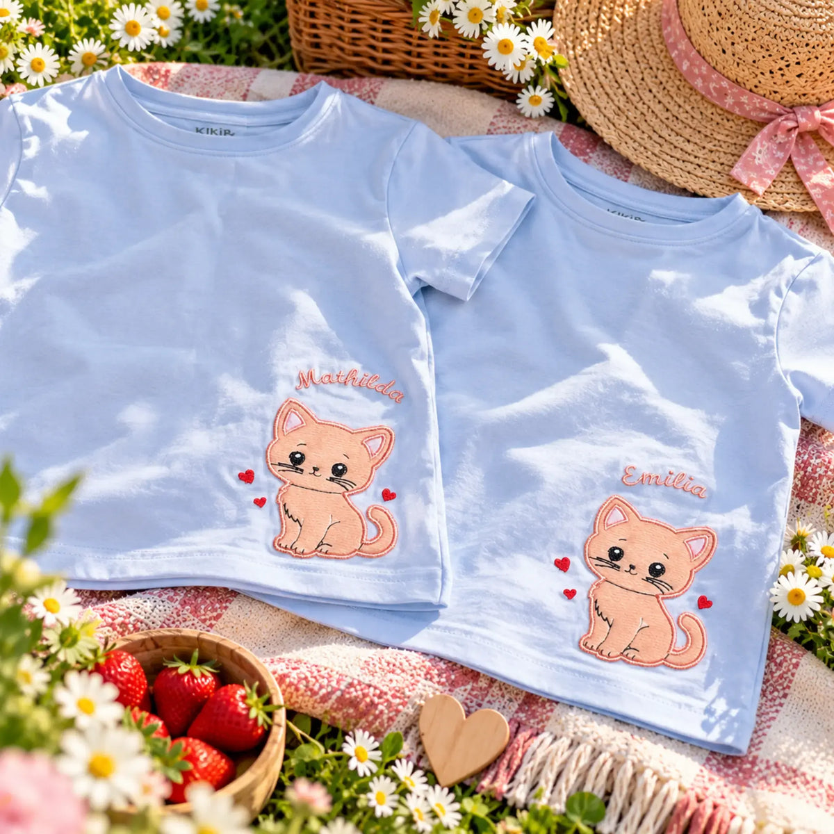 Stickdatei Süße Katze - Applikation