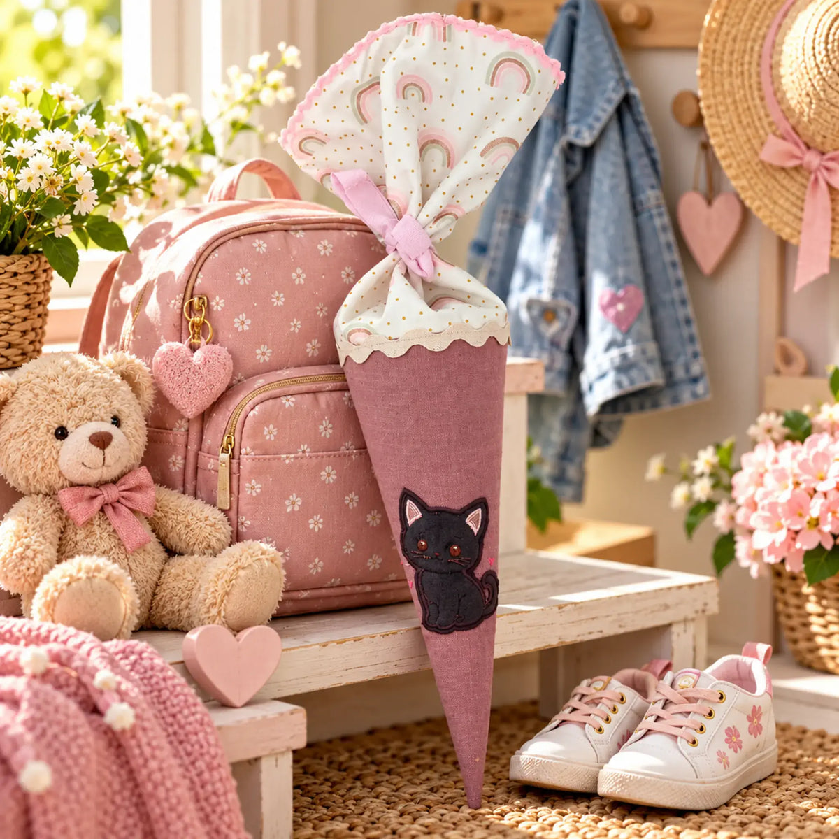 Stickdatei Süße Katze - Applikation