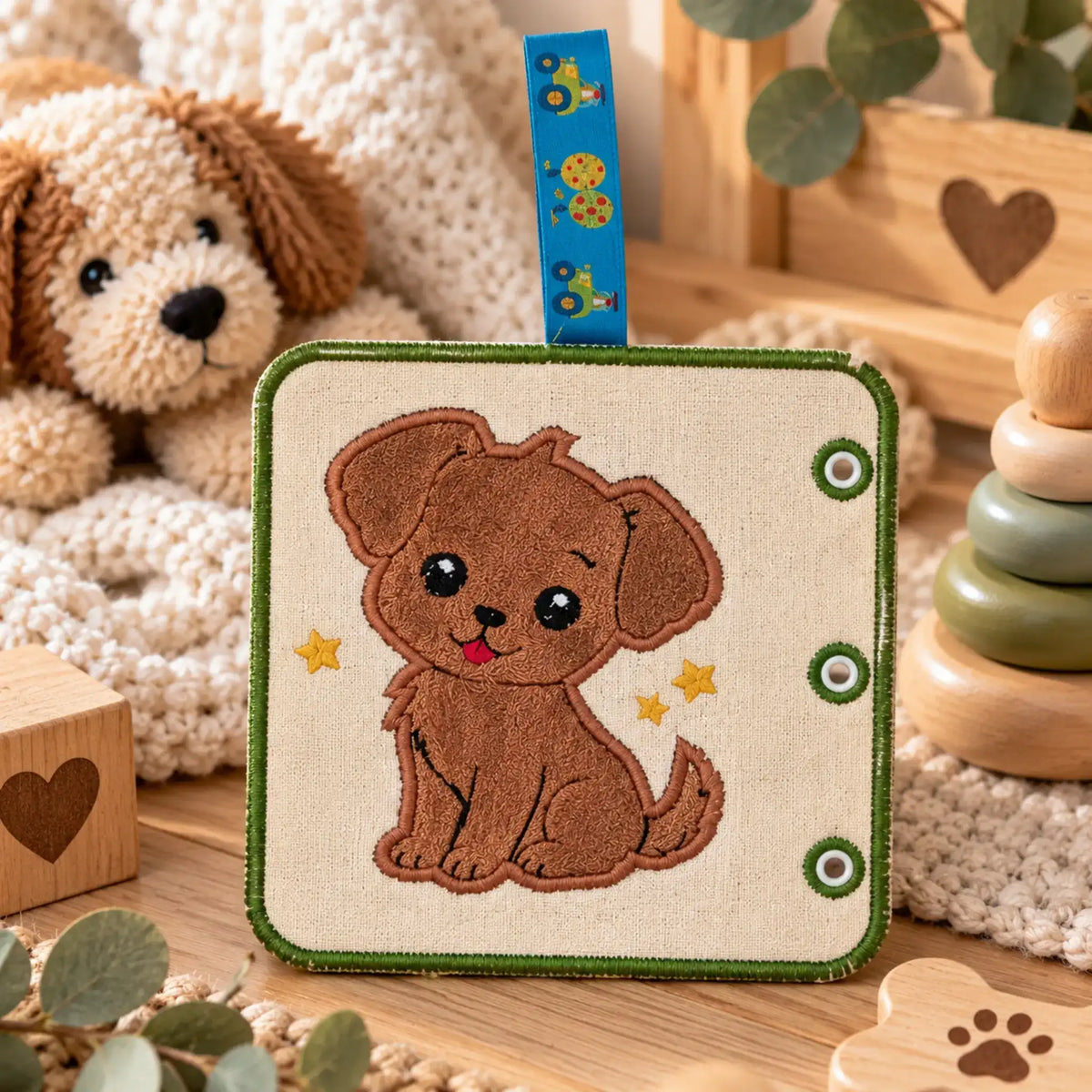 Stickdatei Süßer Hund - Applikation
