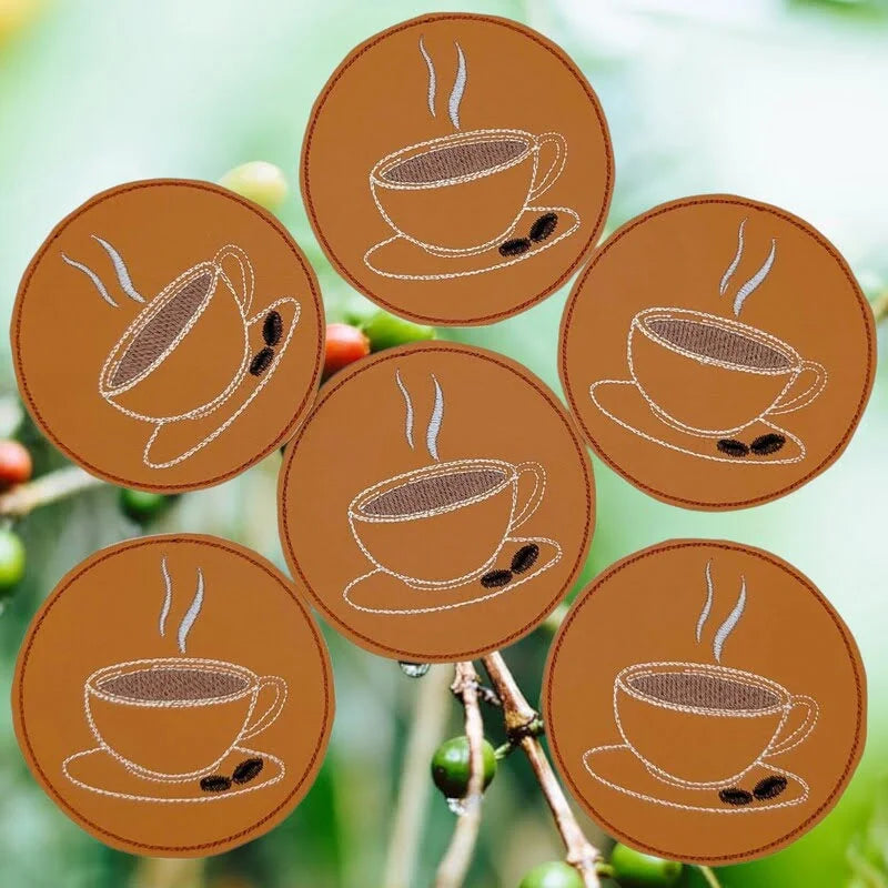 ITH Stickdatei Untersetzer einfach rund Blanko